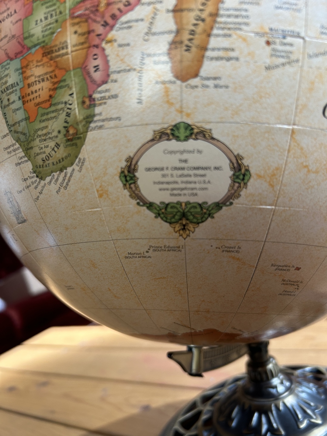 Vintage George F. Cram Globe - photo 3