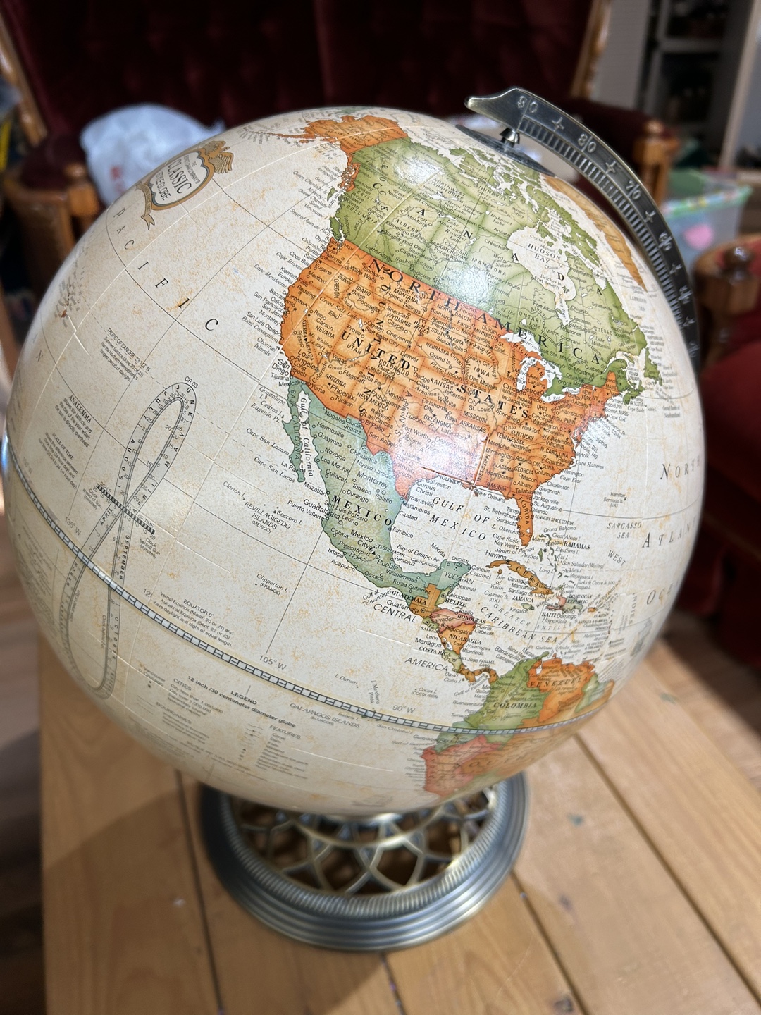 Vintage George F. Cram Globe