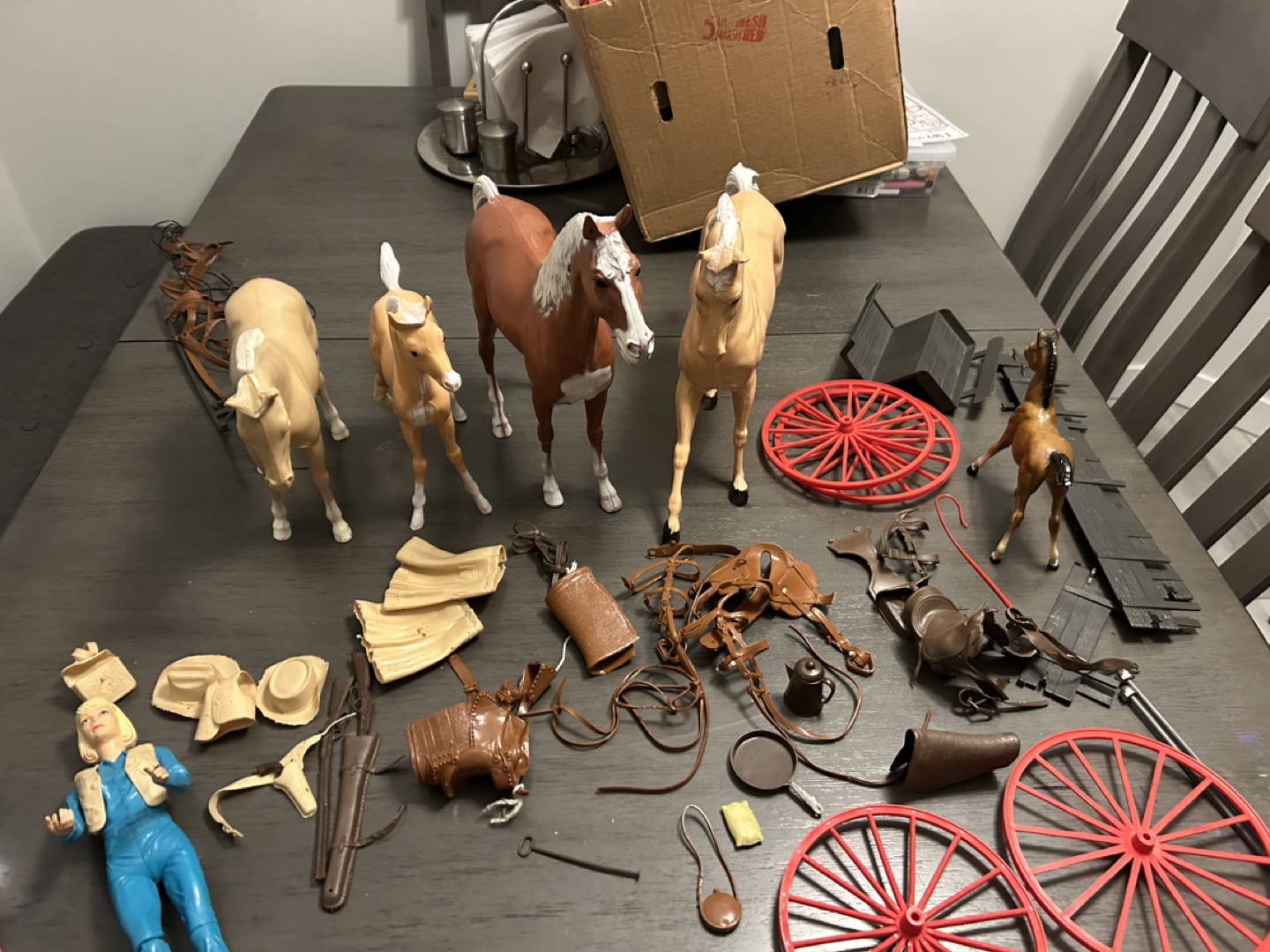 Vintage 1960s Johnny West figures and Accessories