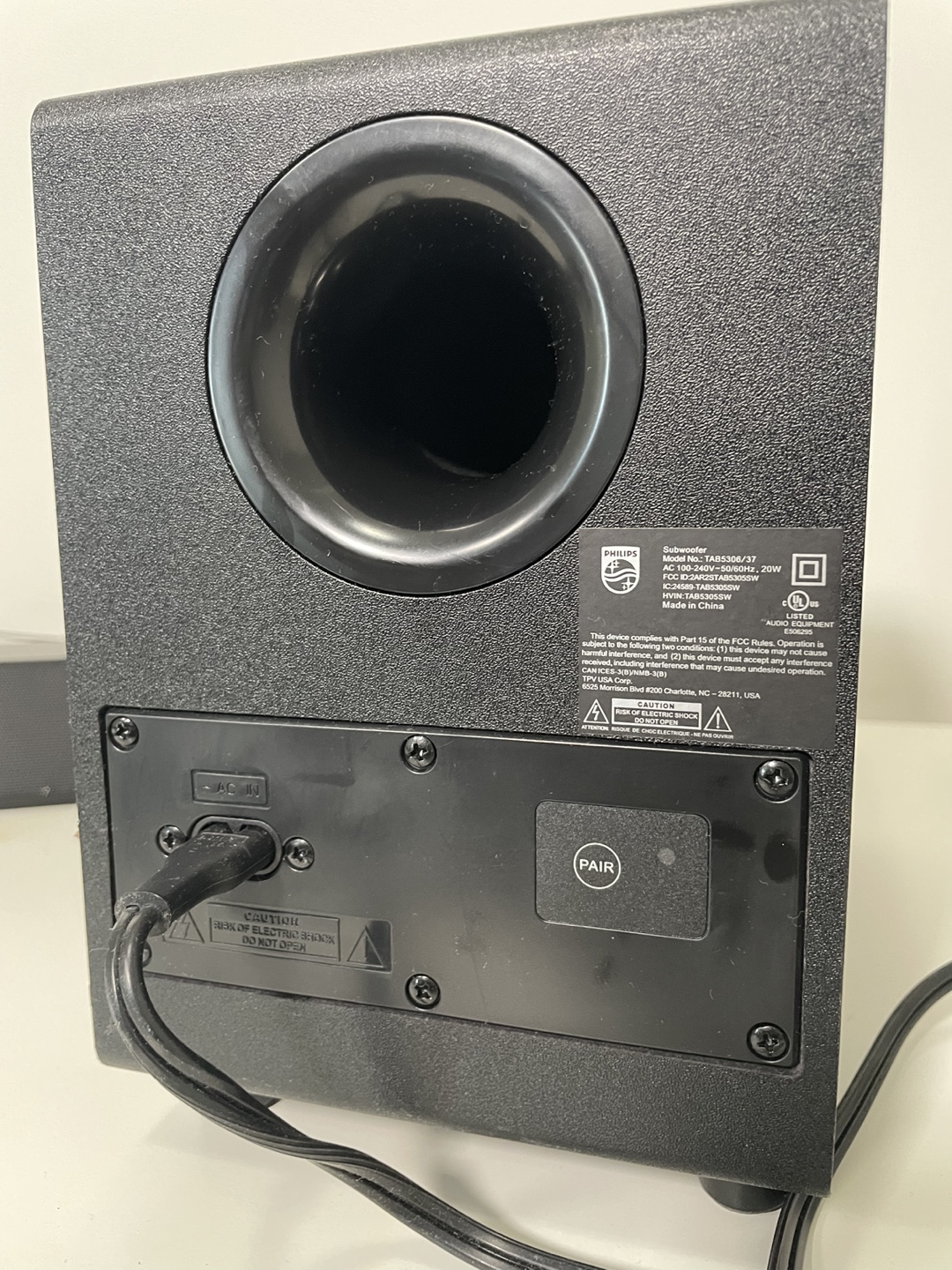 Philips Soundbar and Subwoofer Speaker System - photo 2