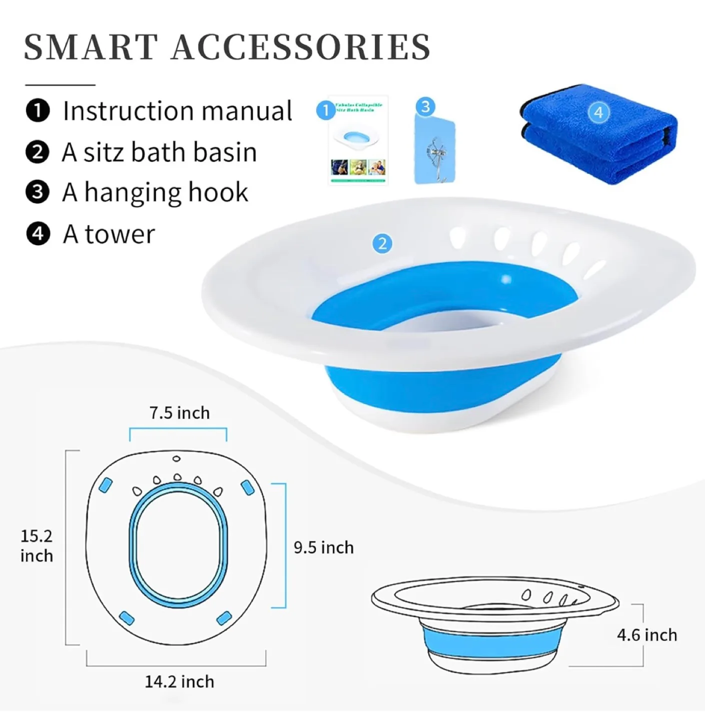 Collapsible Sitz Bath for Toilet image indicator(6)