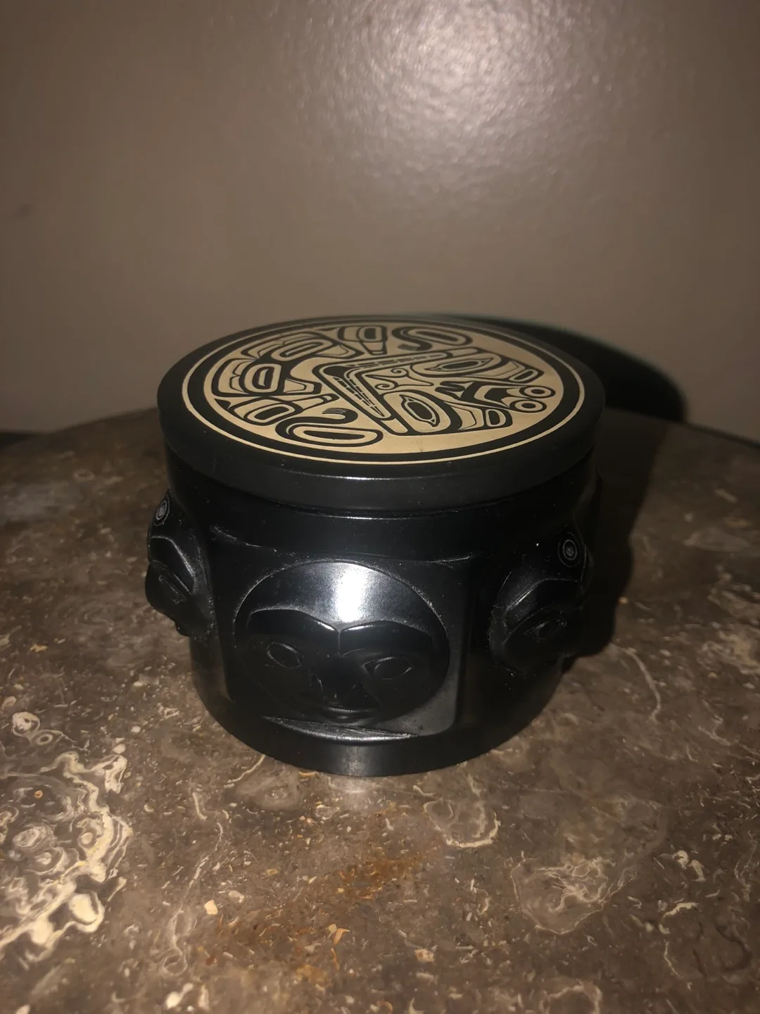 Vintage Small Boma Native Design Trinket Box image indicator(2)