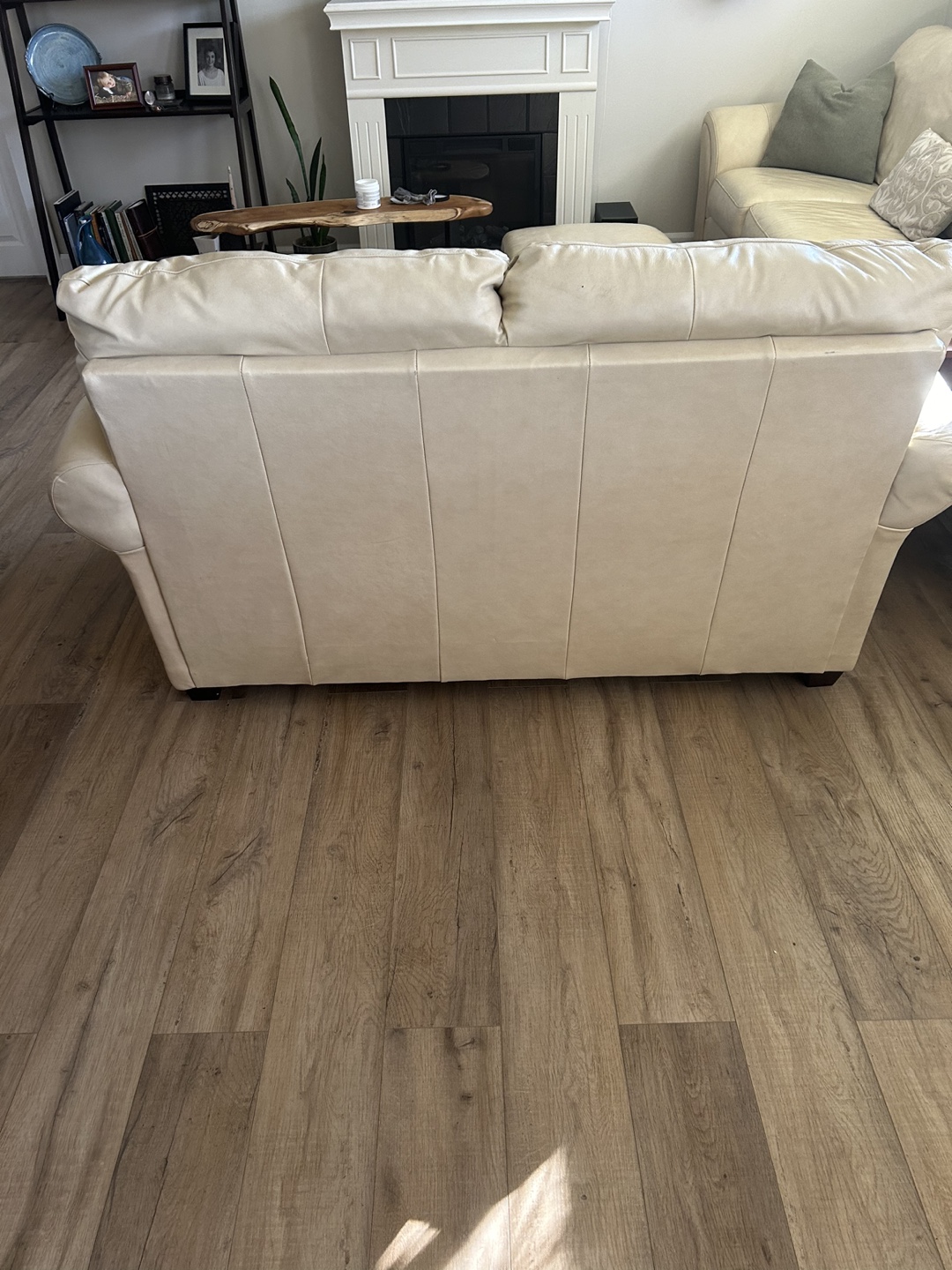 Leather Sofa and Ottoman Set - photo 4