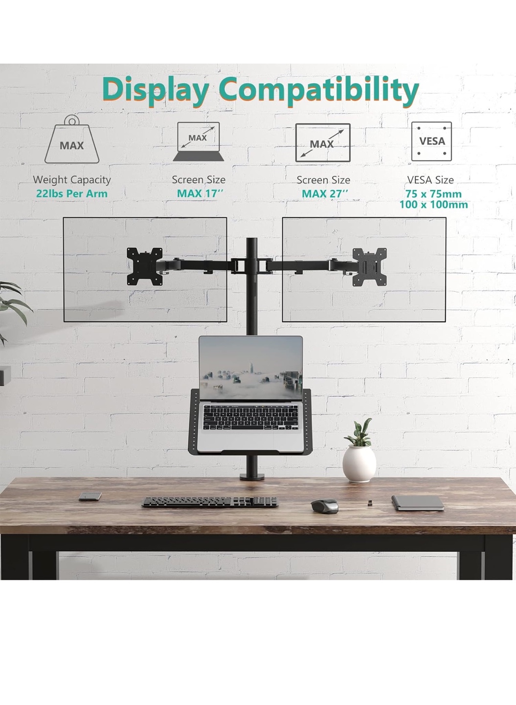 Dual Monitor and Laptop Stand - photo 4