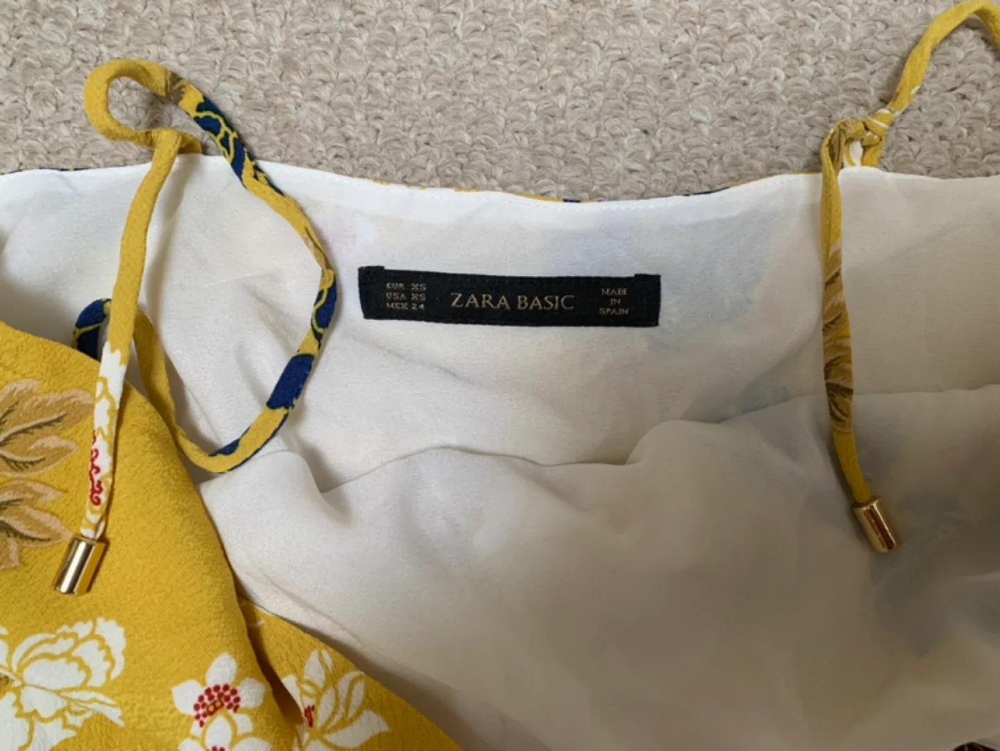 zara yellow floral dress image indicator(3)