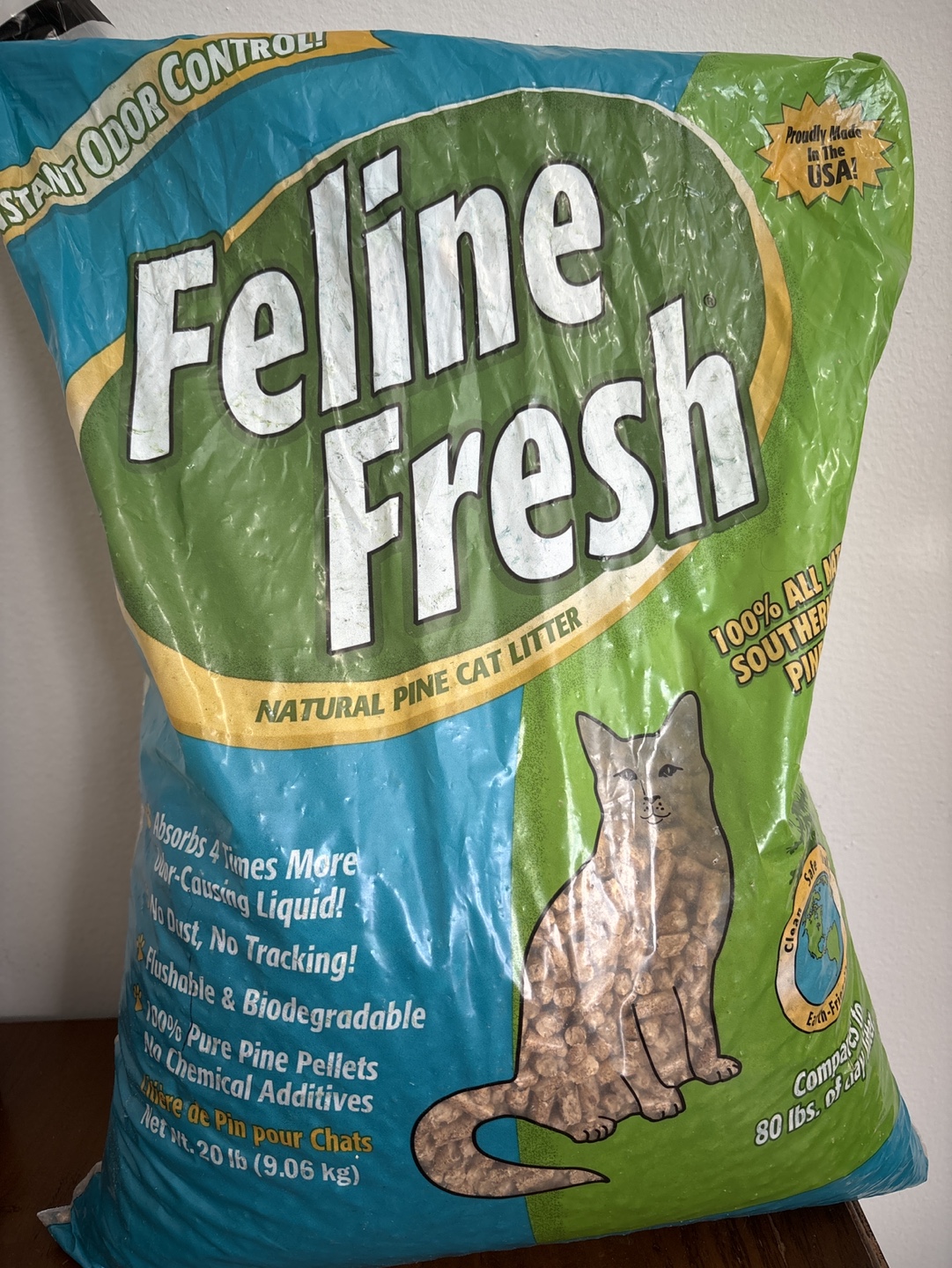 Feline Fresh Natural Pine Cat Litter - 20lb Bag