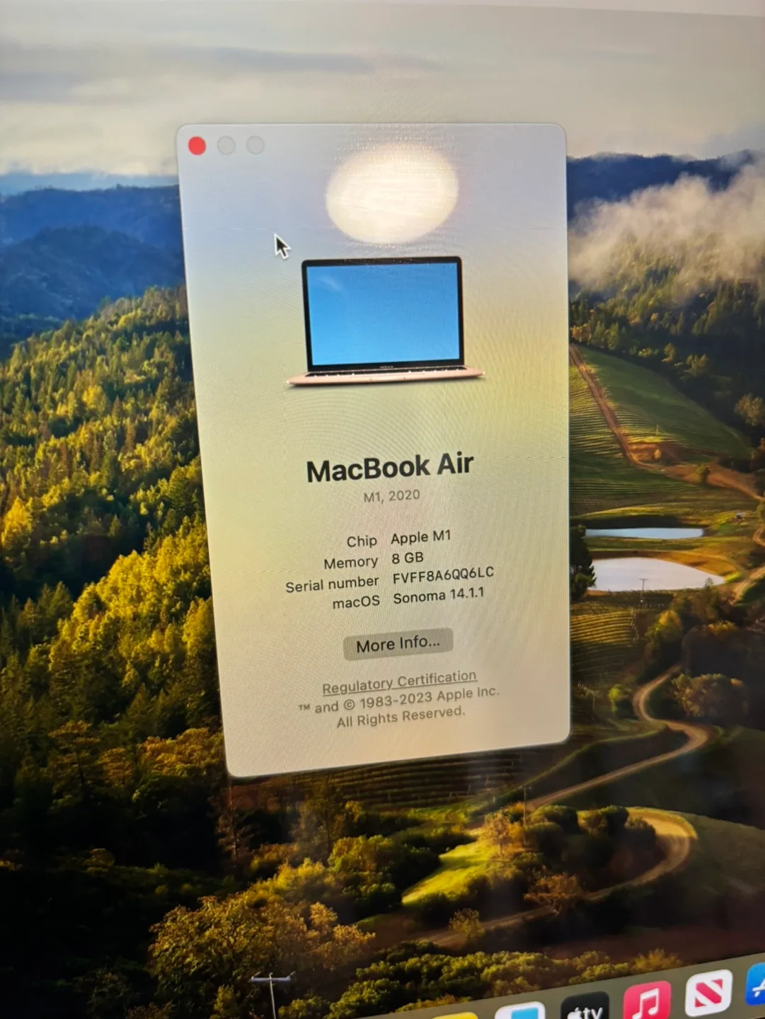 MacBook Air M1 2020 rose Gold image indicator(3)