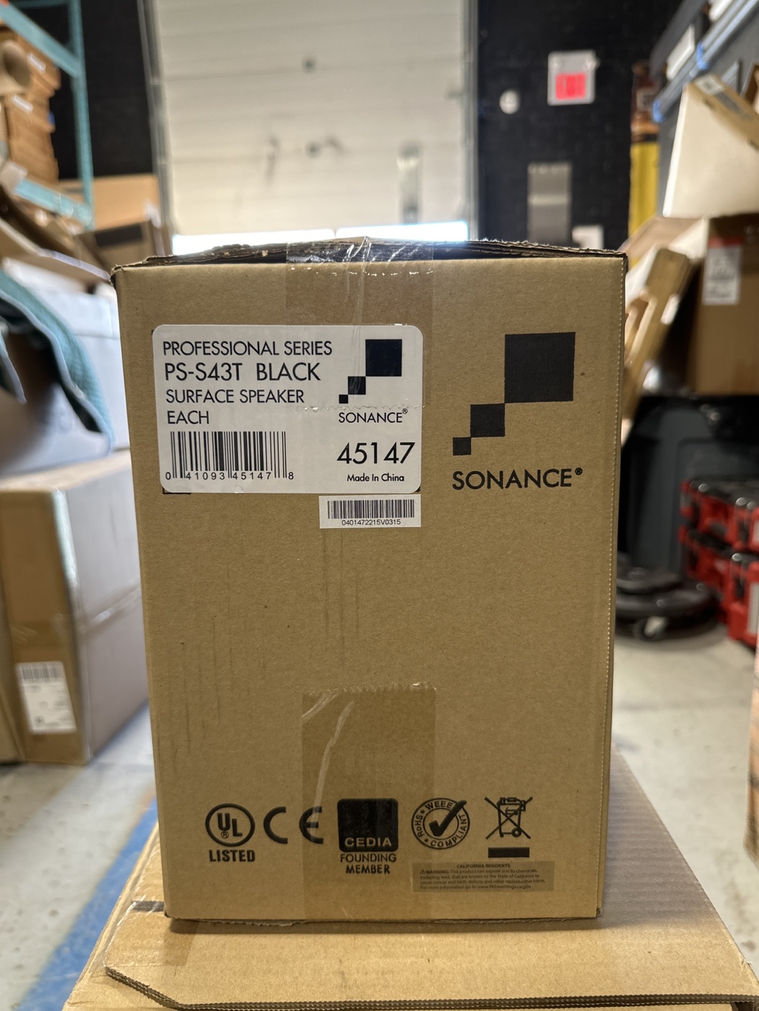 Sonance PS-S43T Black Surface Speaker