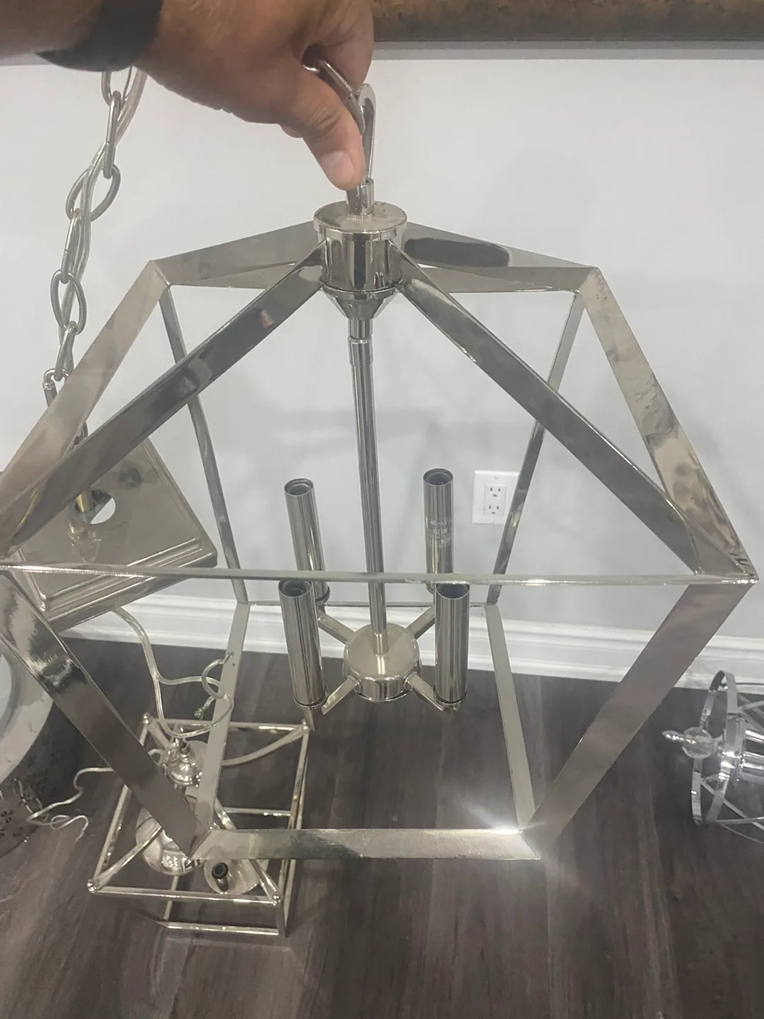 Two Silver Chandeliers image indicator(2)