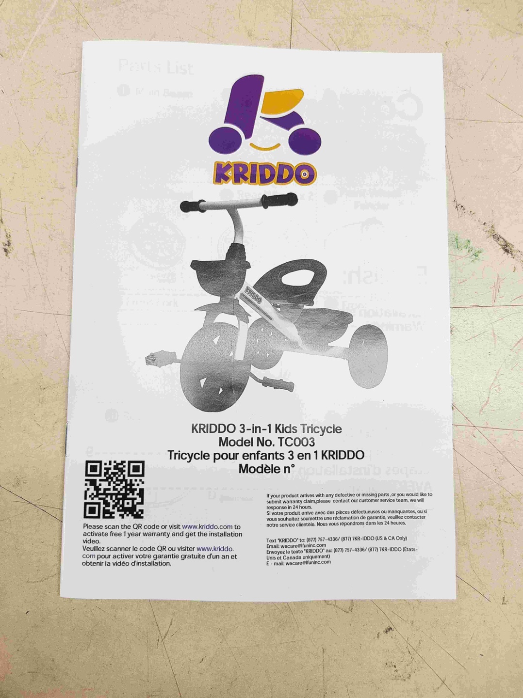 🥕 New open Box🥕KRIDDO Kids Tricycle Green - photo 3