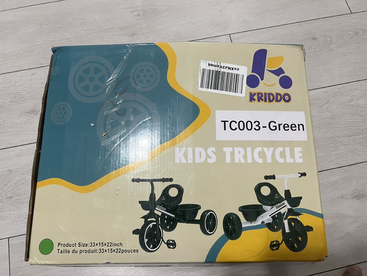 🥕 New open Box🥕KRIDDO Kids Tricycle Green - photo 5