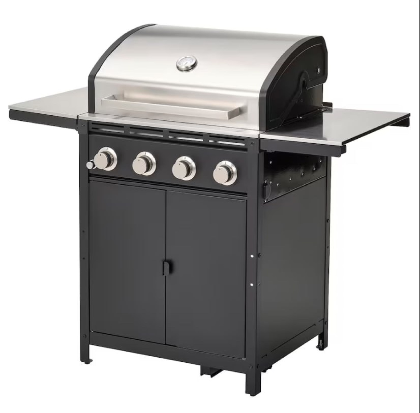 4- Burner Propane BBQ - IKEA Gas grill -  black/stainless steel