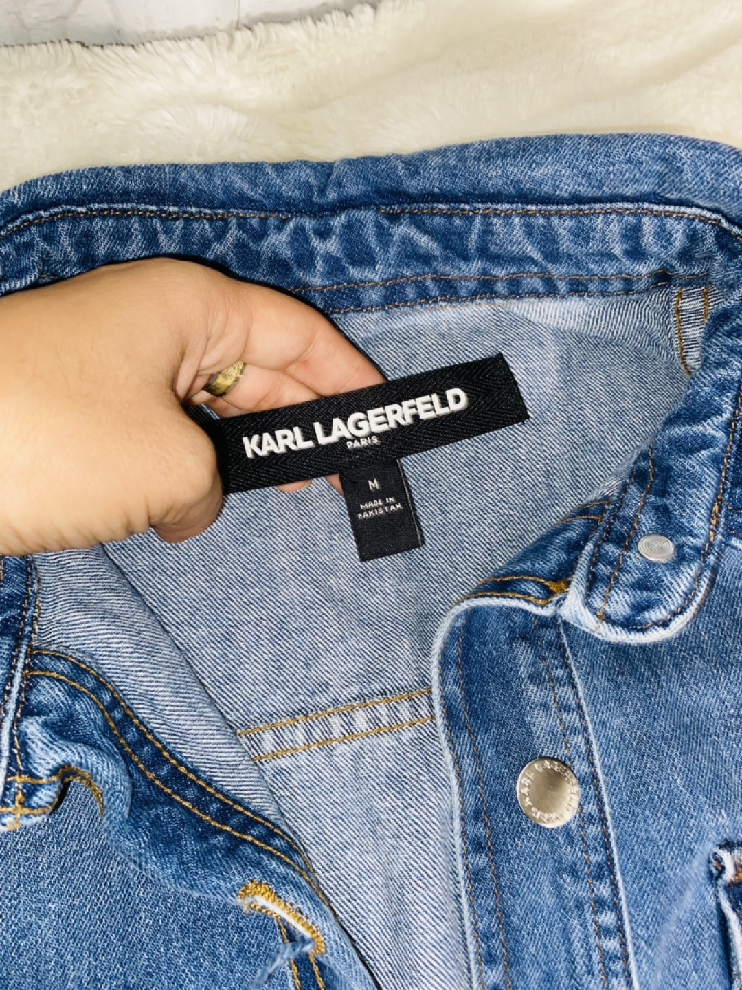 Karl Lagerfeld Women's Denim Jacket M - photo 3