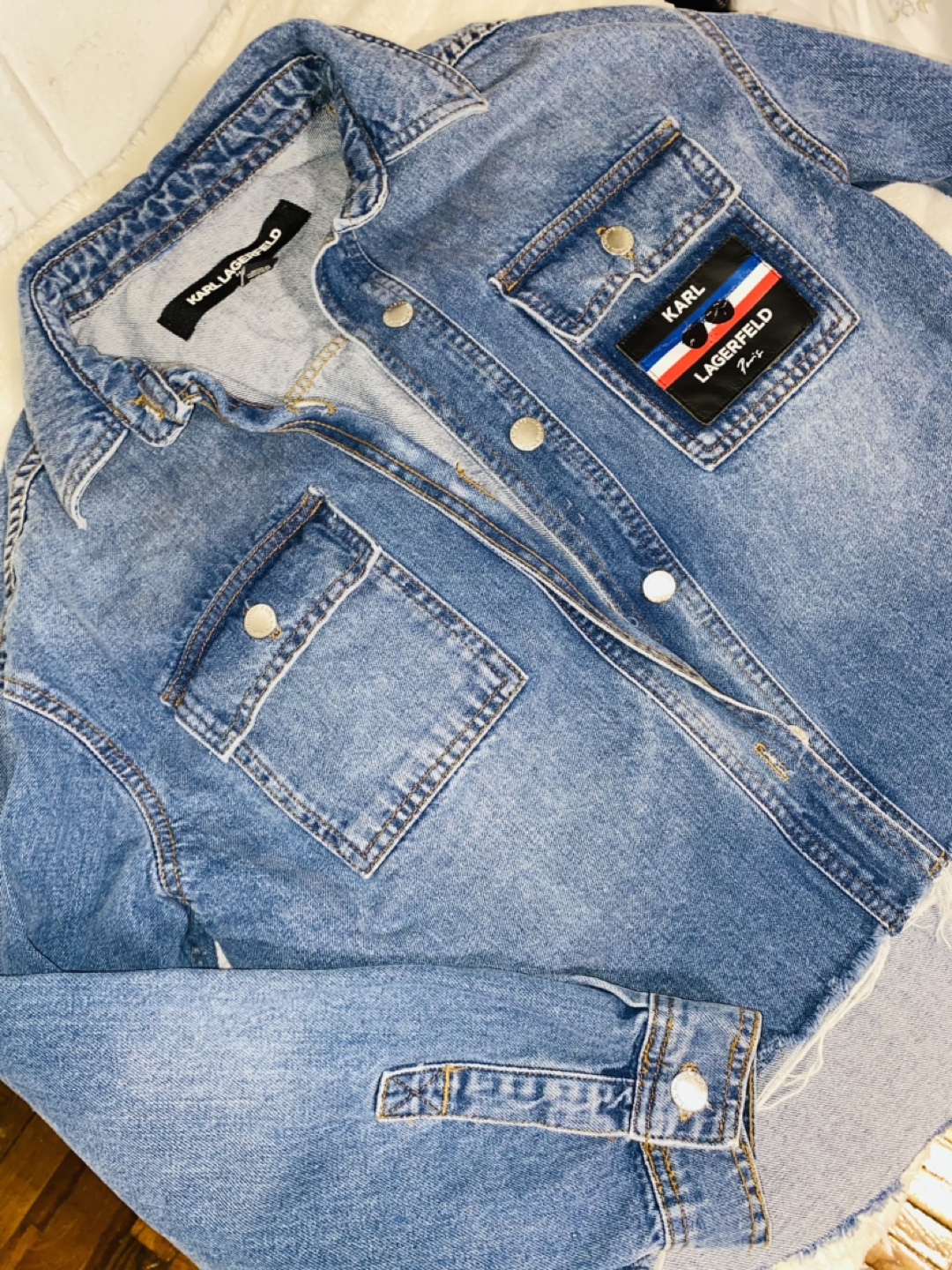 Karl Lagerfeld Women's Denim Jacket M - photo 2