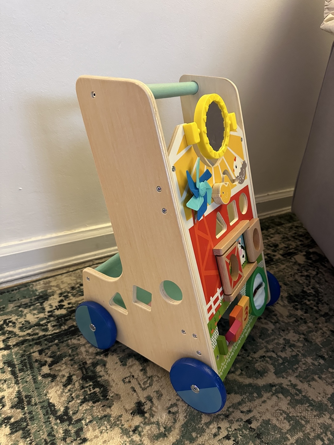 Wooden Activity Walker with Farm Theme - photo 3