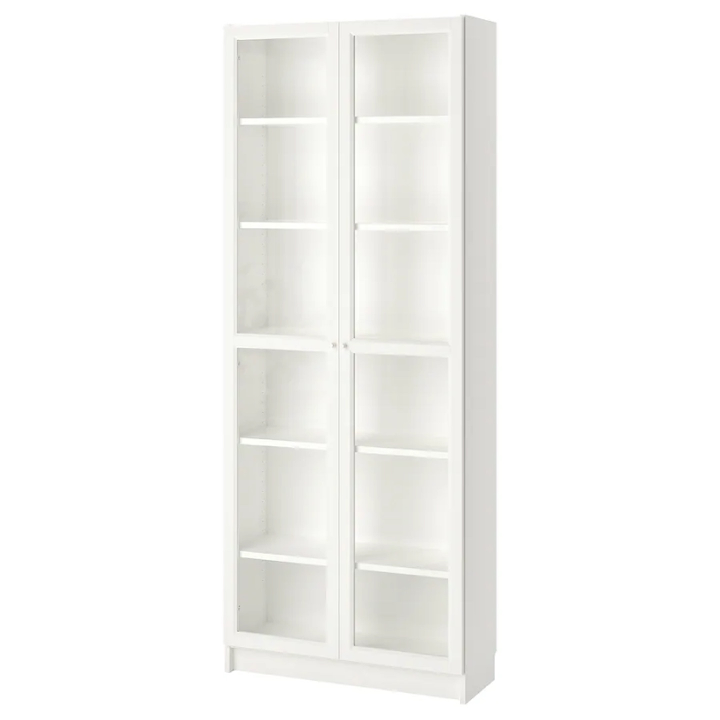 White Bookcase with Glass Doors - photo 2