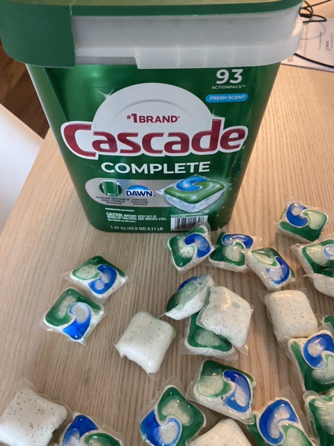 Cascade Complete Dishwasher Detergent Pods - 79 pods left