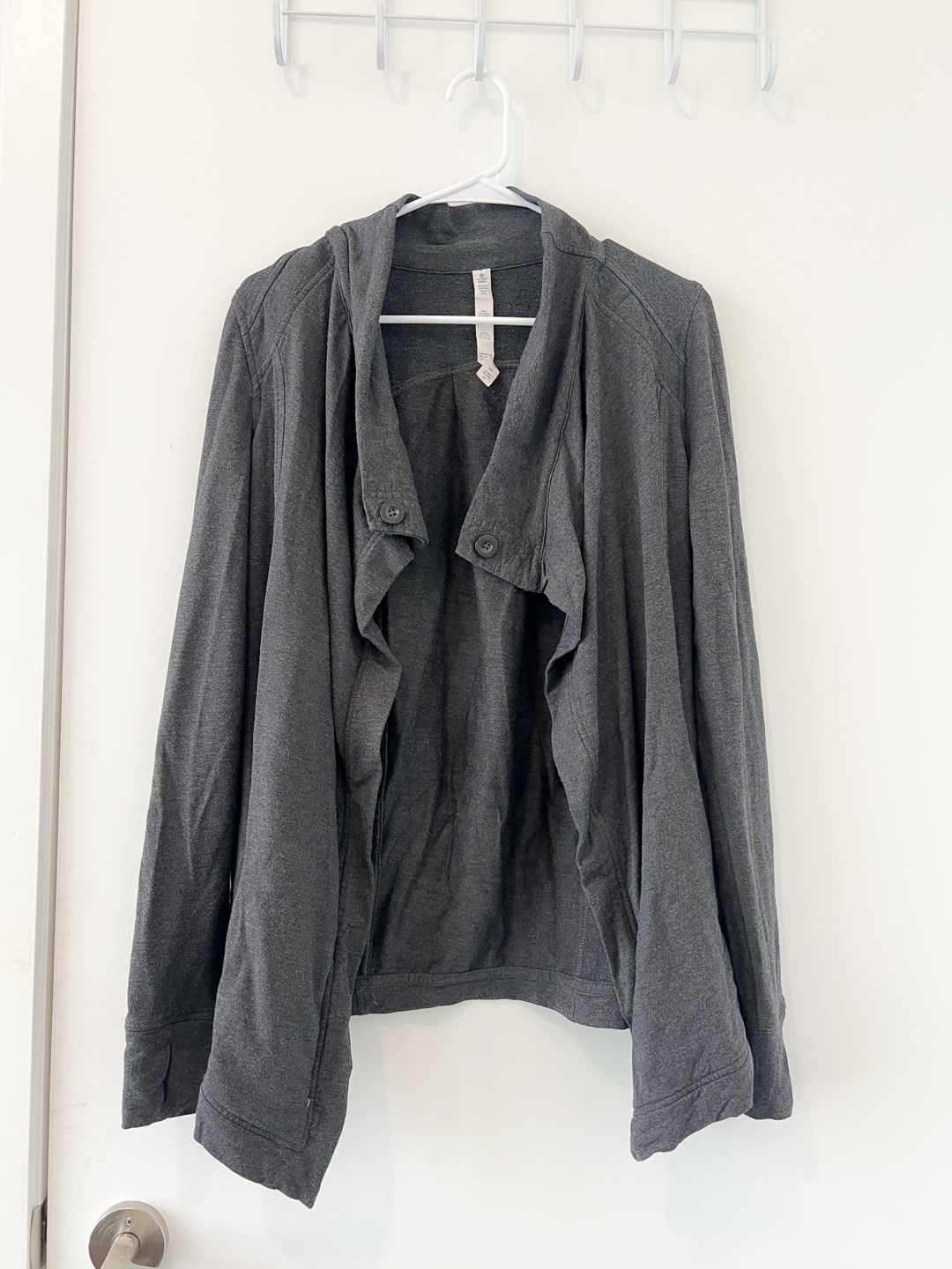 Lululemon cardigan modal&cotton activewear sweater grey size 6