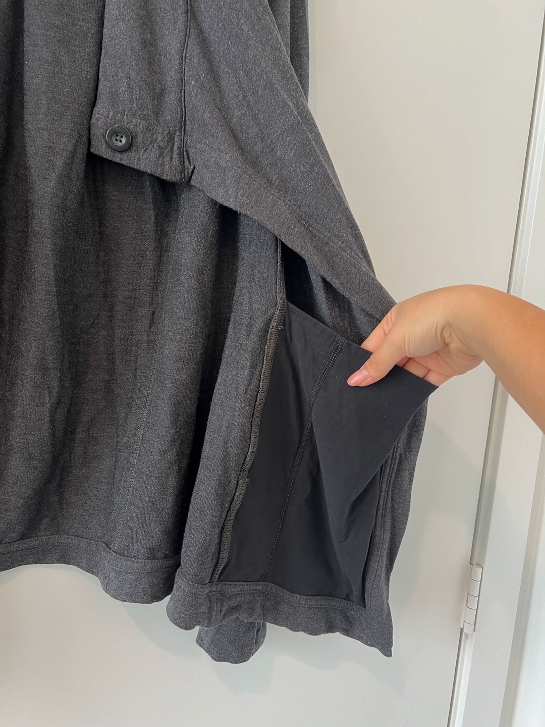 Lululemon cardigan modal&cotton activewear sweater grey size 6 - photo 3