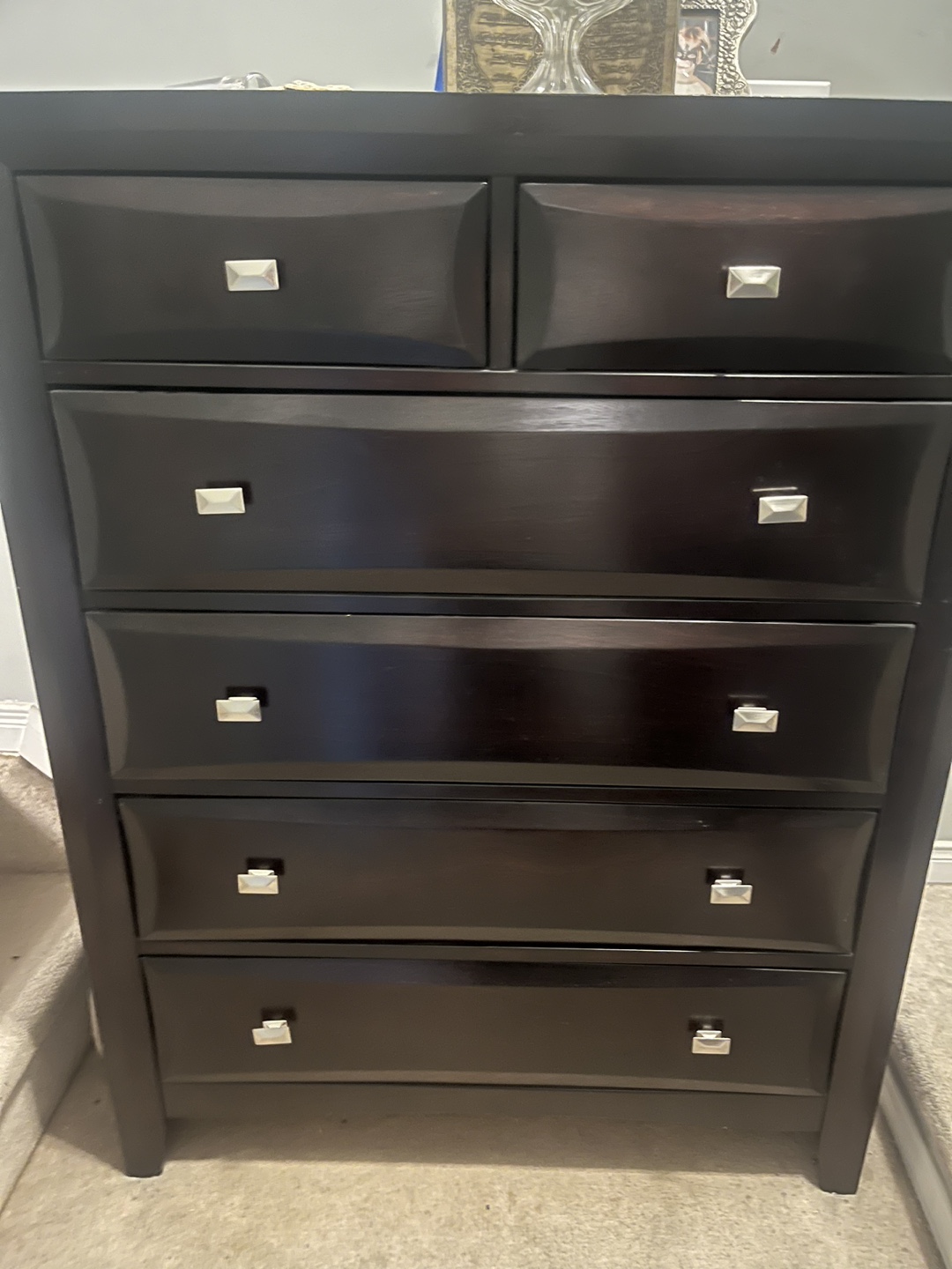 Dark Wood Chest of Drawers