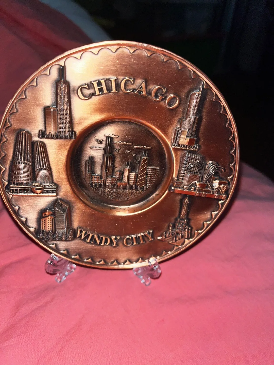 Chicago Windy City Souvenir Plate image indicator(2)