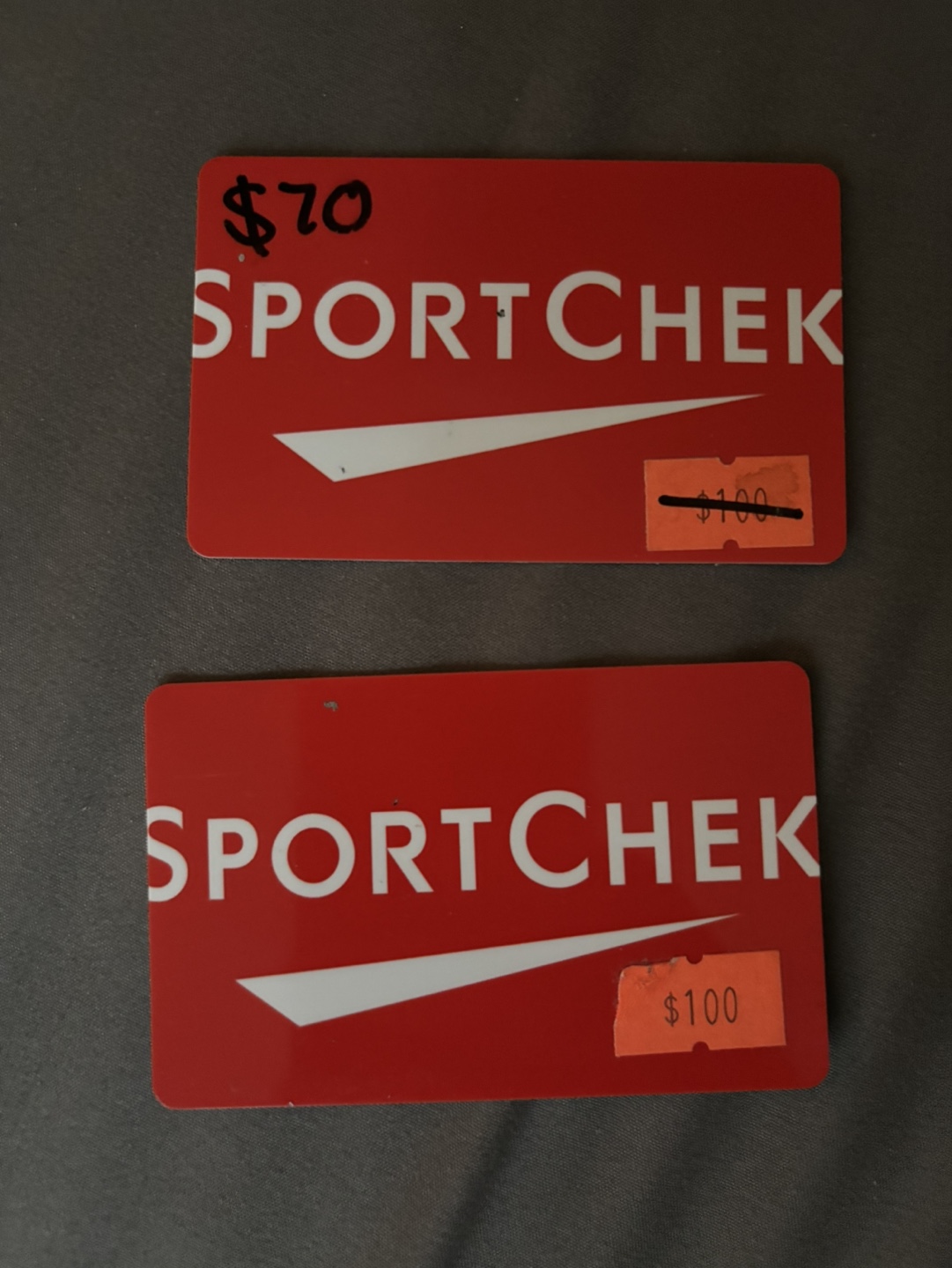 Soort Chek Gift Cards.  $170 value.