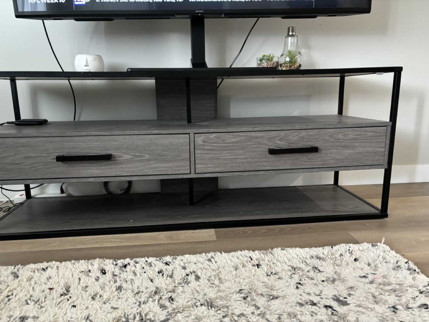 TV Stand with Two Drawers - photo 3