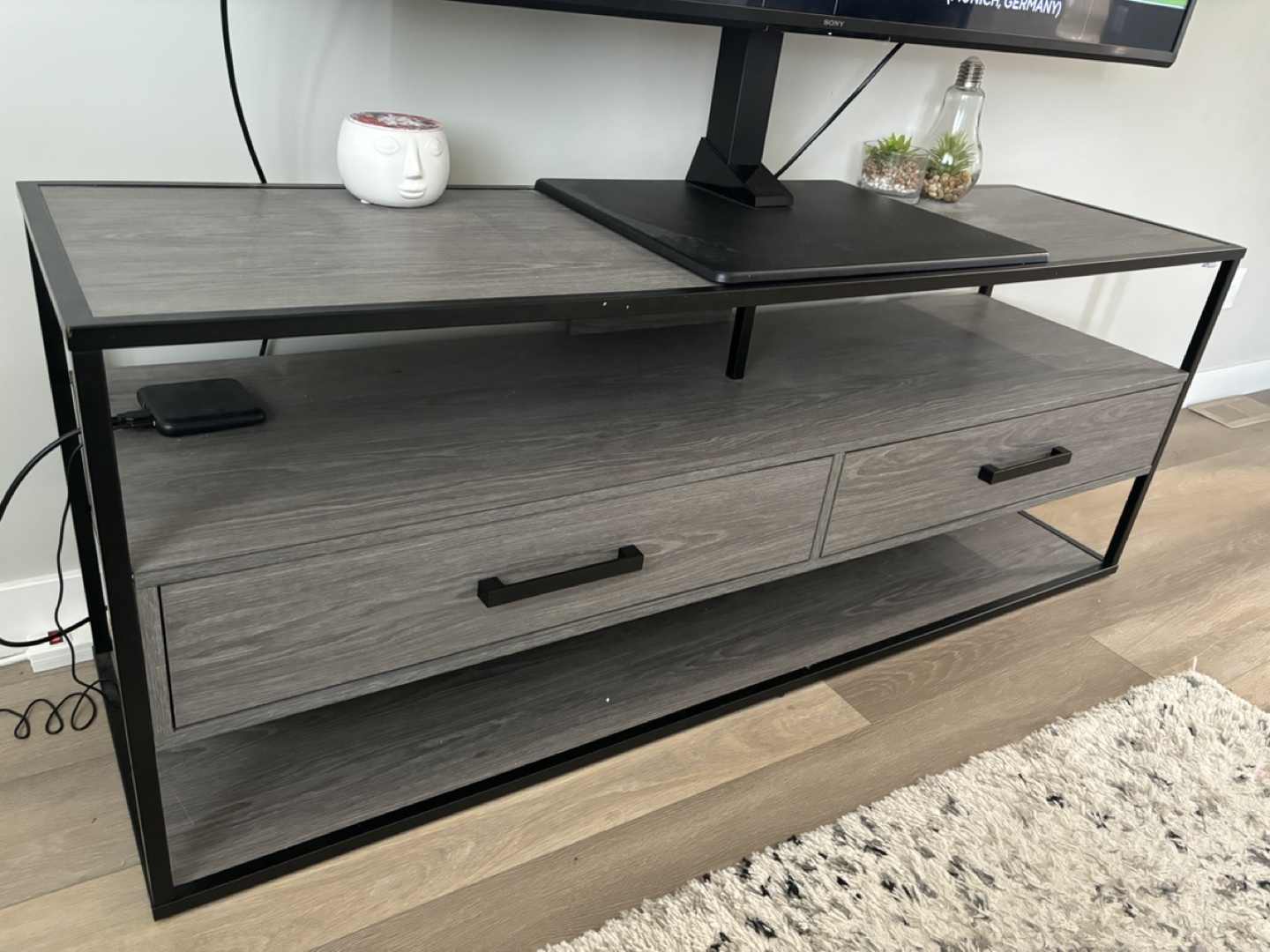 TV Stand with Two Drawers