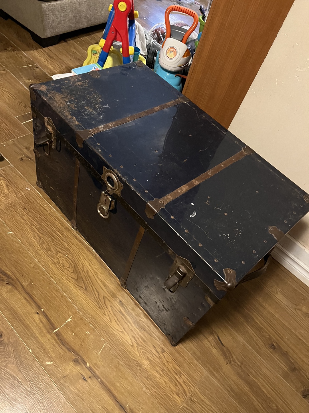 Vintage Metal Trunk