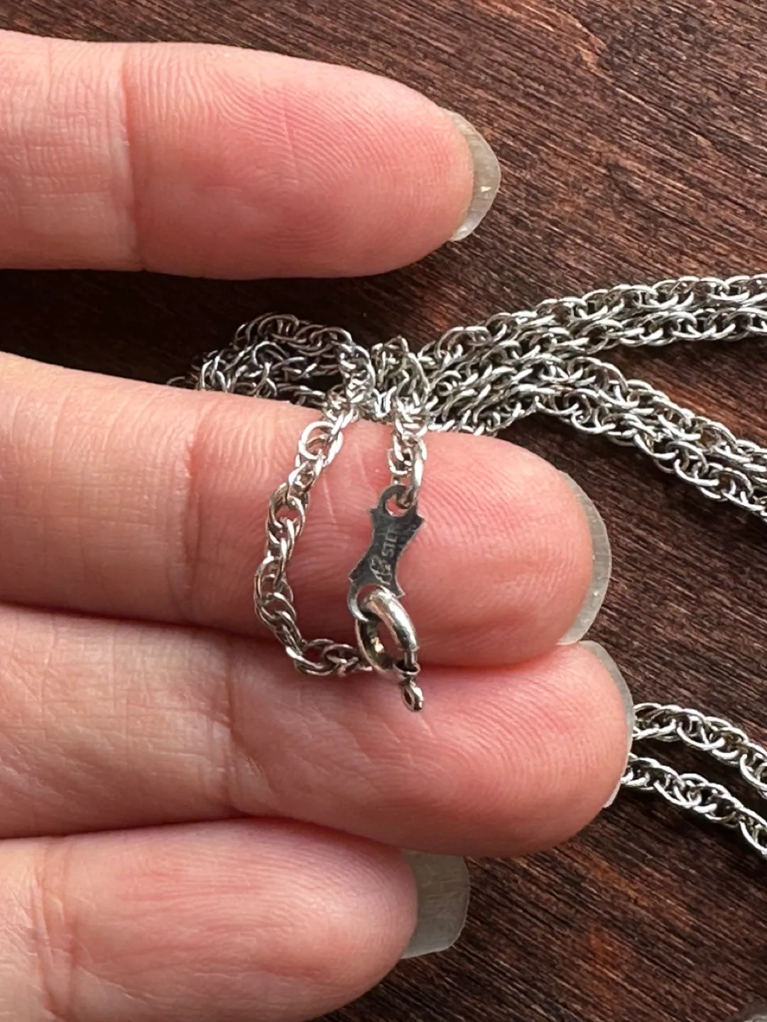 NWOT Sterling Silver Heart Necklace image indicator(5)