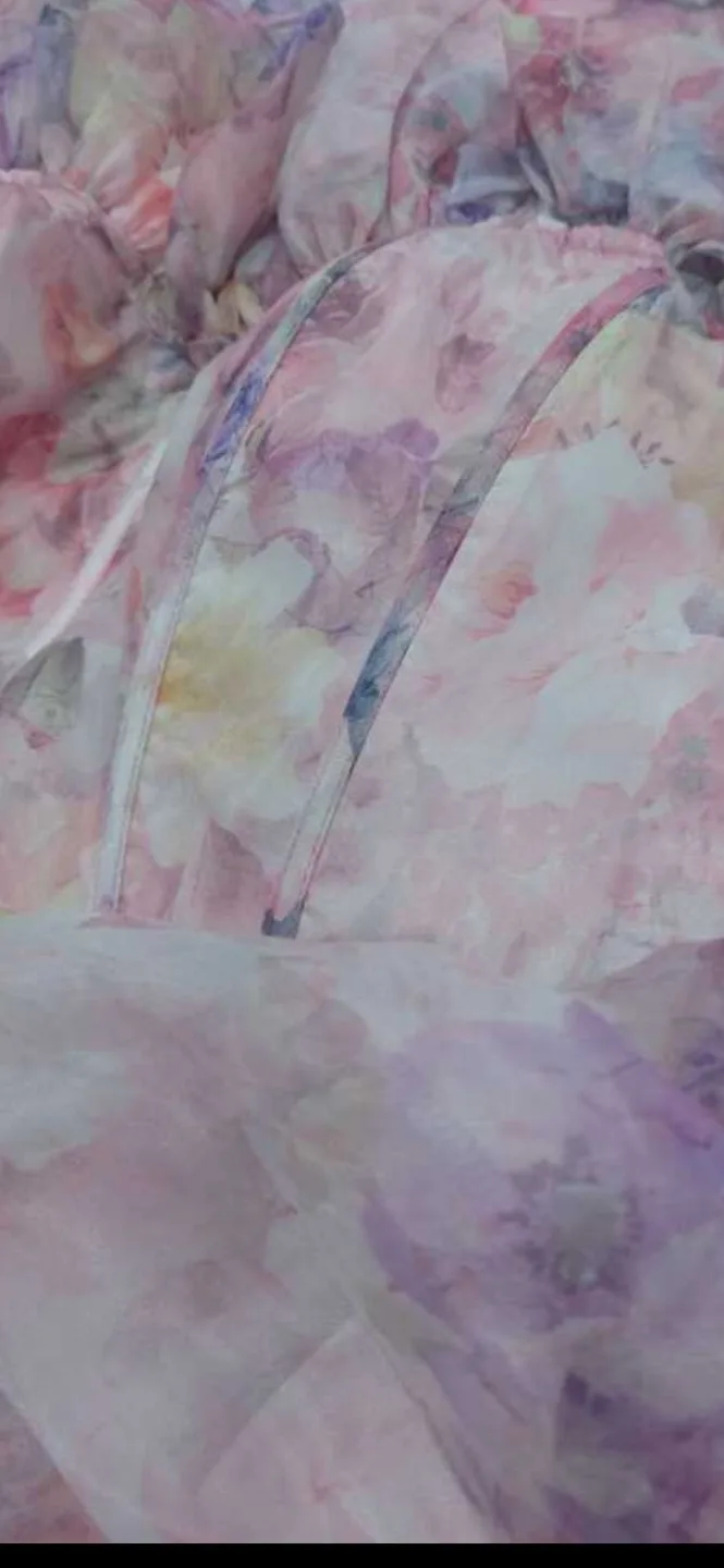 Floral Print Off-Shoulder Dress image indicator(4)