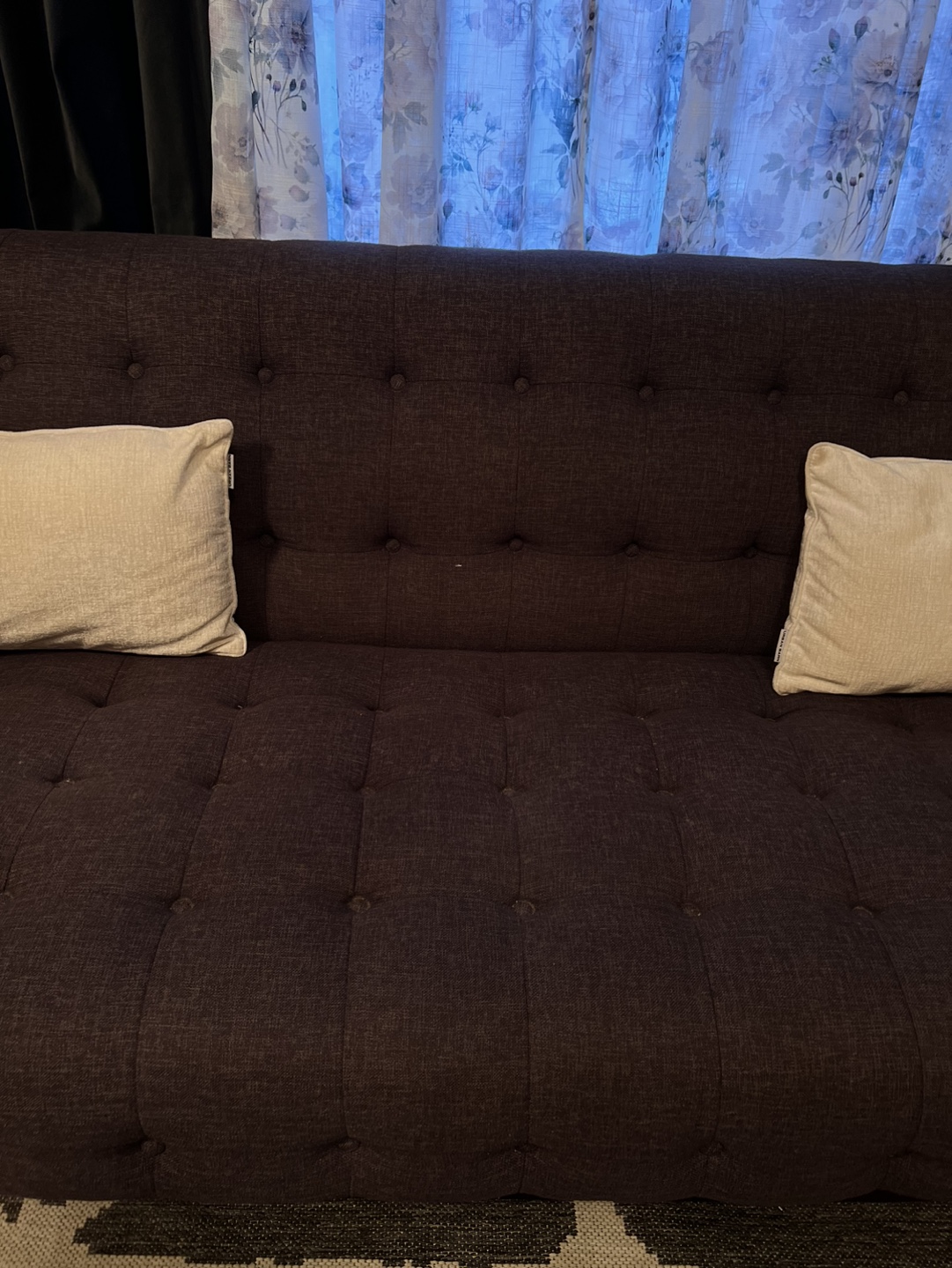 Structure tufted grey comfy modern clean couch /sofa - photo 5