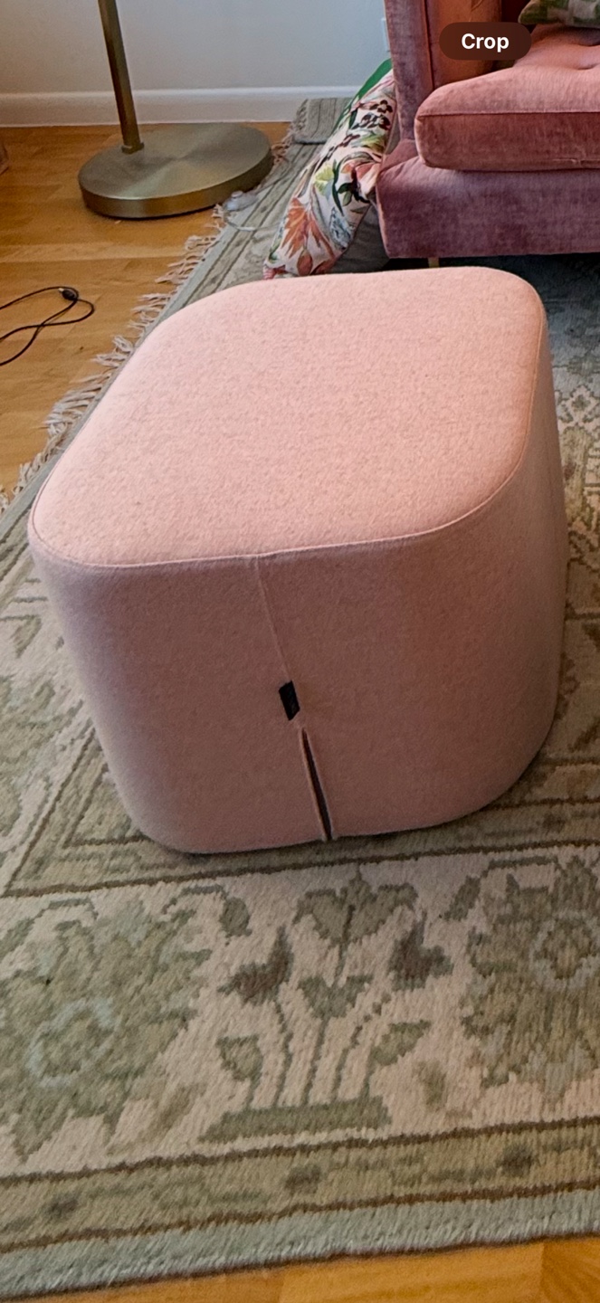 Design Within Reach Pink Square Ottoman