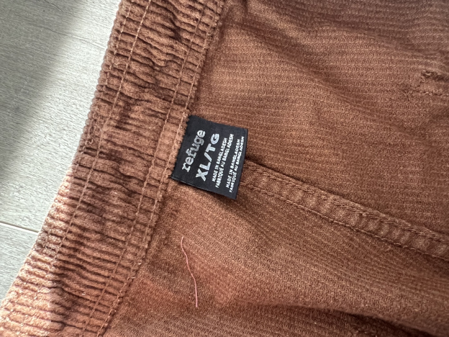 Refuge Corduroy Wide Straight Leg Pants XL - photo 5