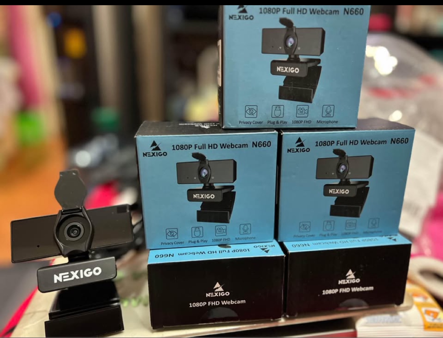Nexigo N660 1080p Full HD Webcam - $20