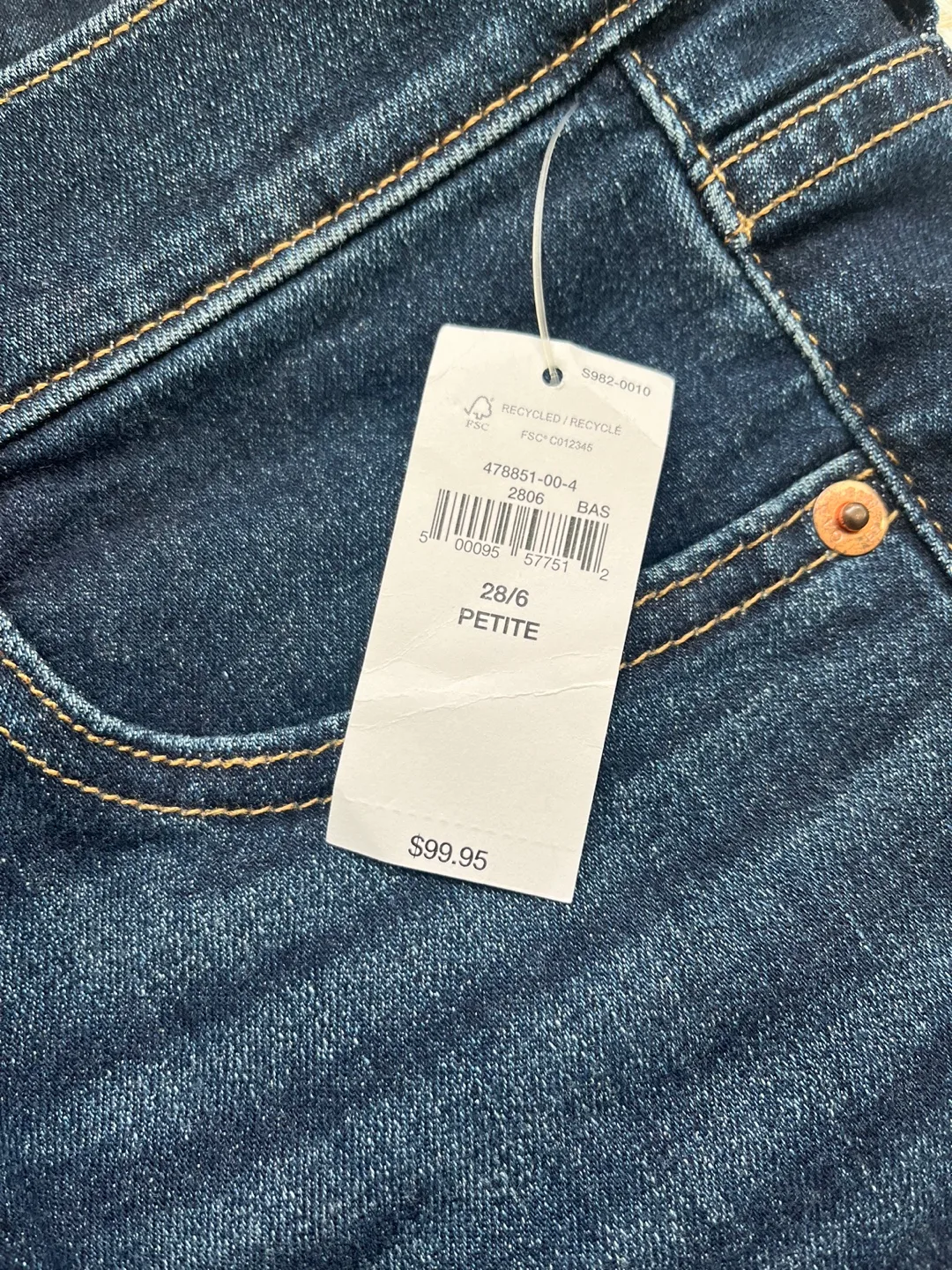Gap Petite High Rise Skinny Jeans image indicator(5)