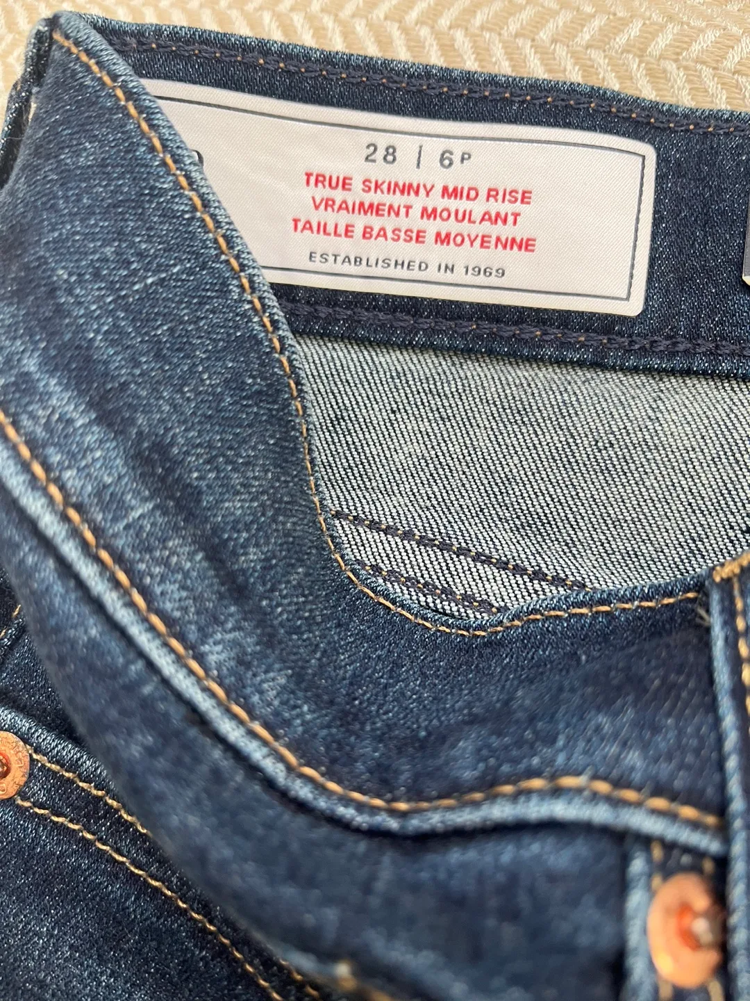 Gap Petite High Rise Skinny Jeans image indicator(6)