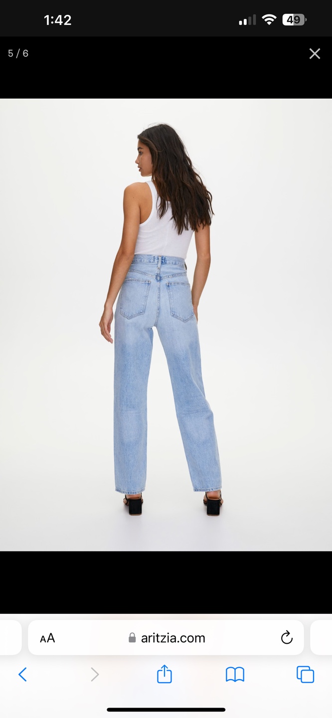 Aritzia Agolde Criss Cross Upsized Jeans (NEW) - photo 3