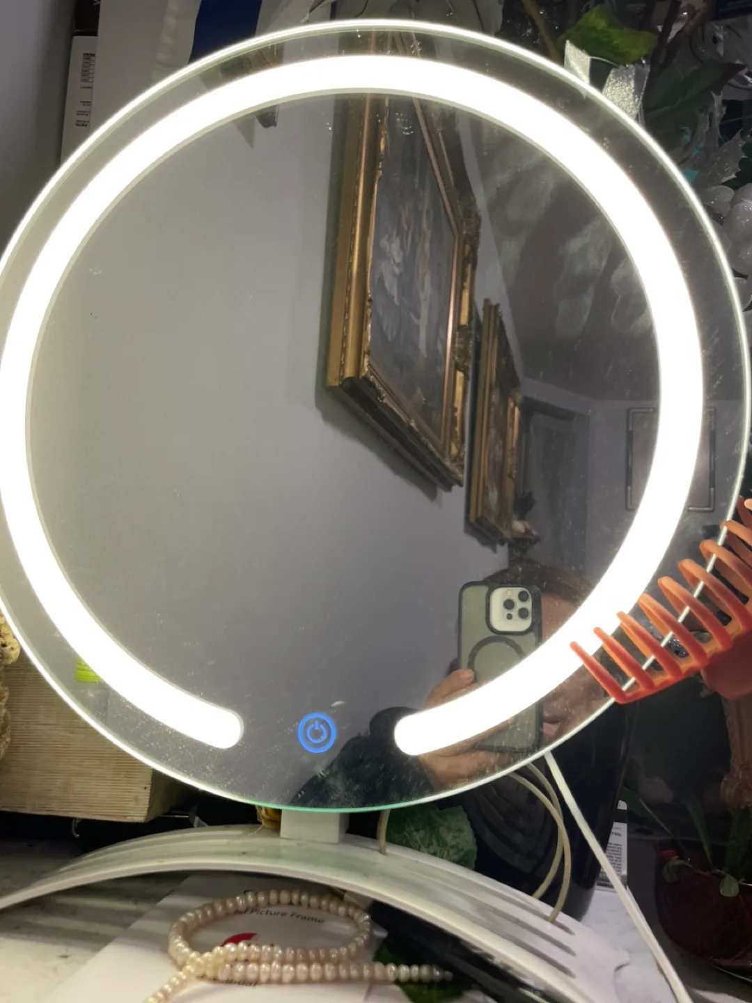LED Lighted Mirror with Stand was $98 image indicator(2)