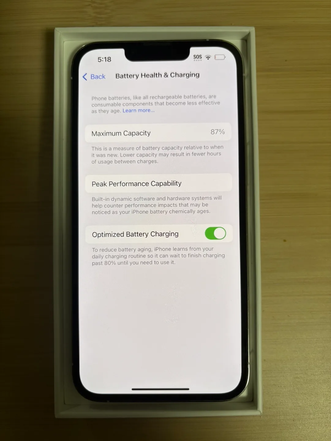 iPhone 13 Pro - White - 87% Battery Health image indicator(3)