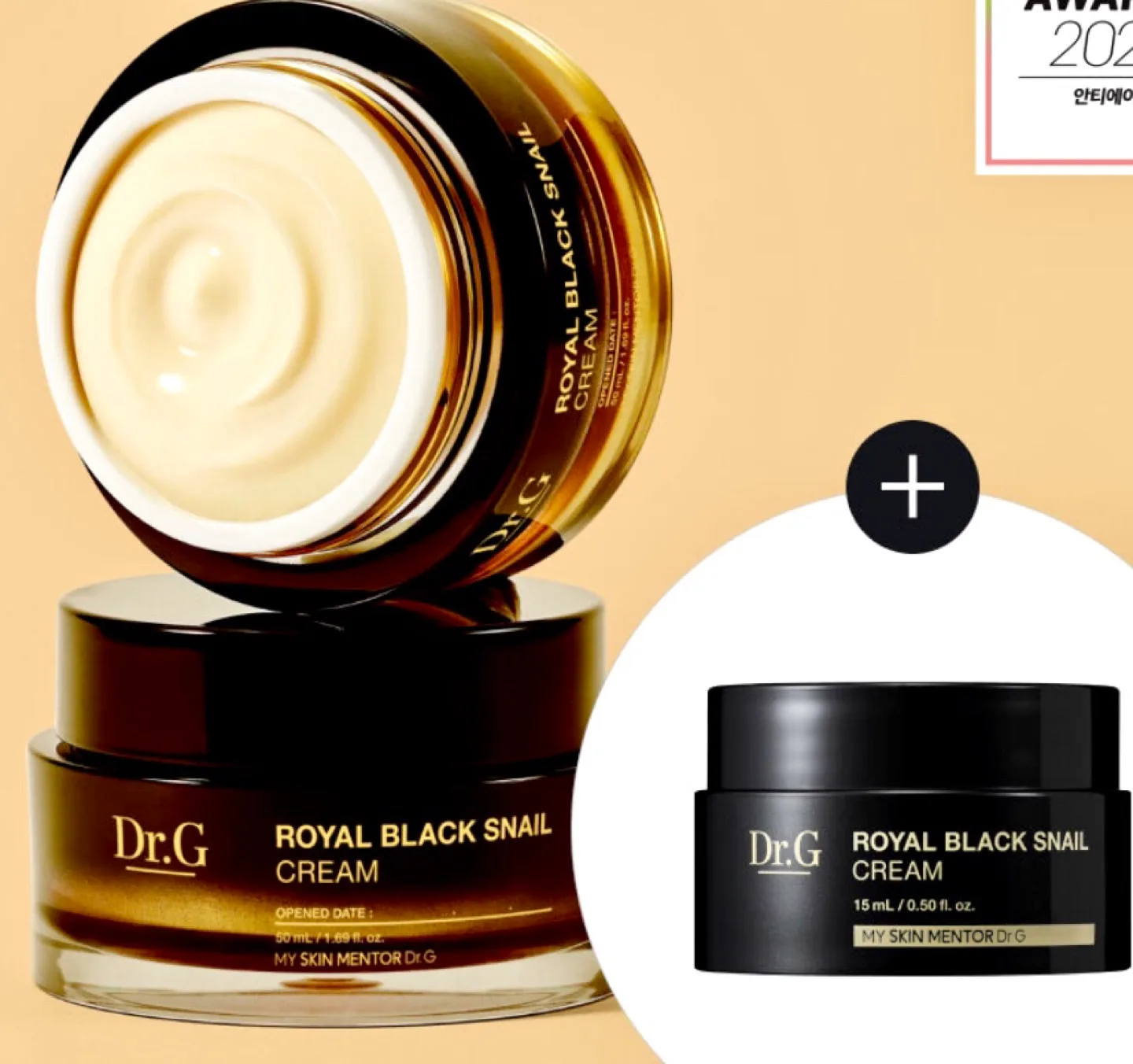 Dr.G Royal Black Snail Cream  50ml+15ml *Made in Korea* thumbnail