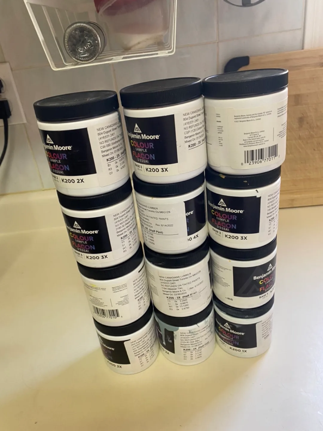 12 Benjamin Moore Colour Sample Pots thumbnail