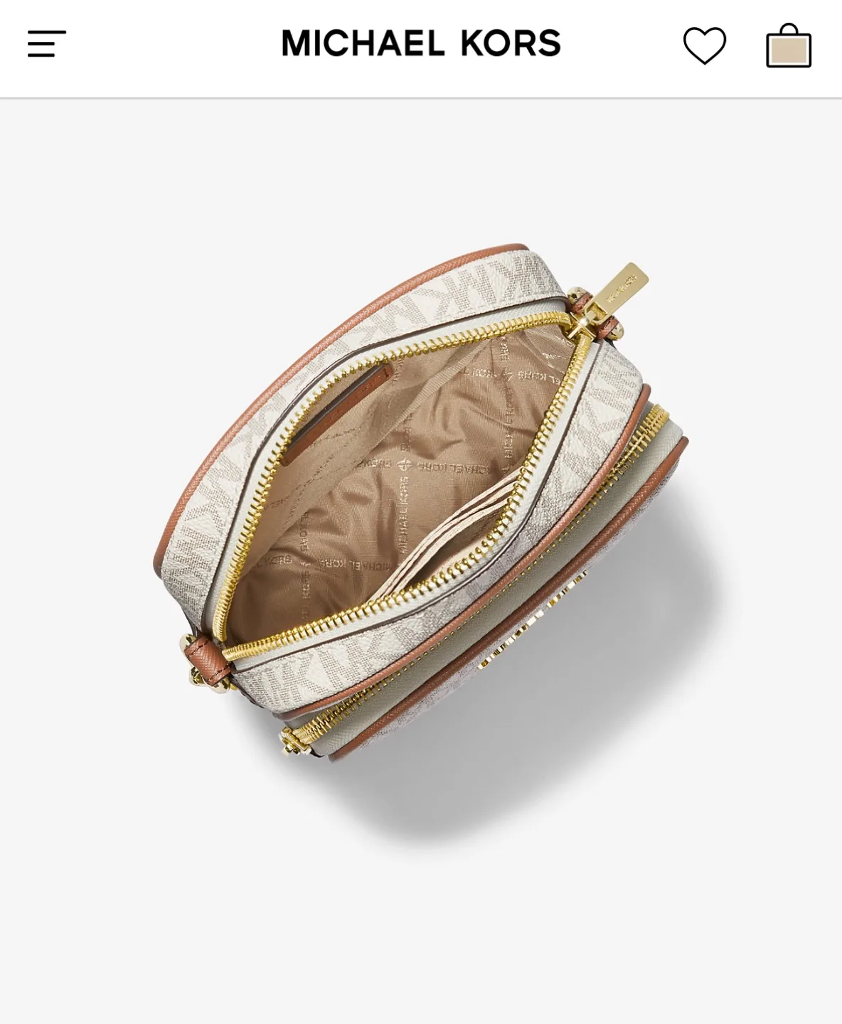 BNWT Michael Kors Jet Set Travel Medium Logo Crossbody Bag image indicator(3)