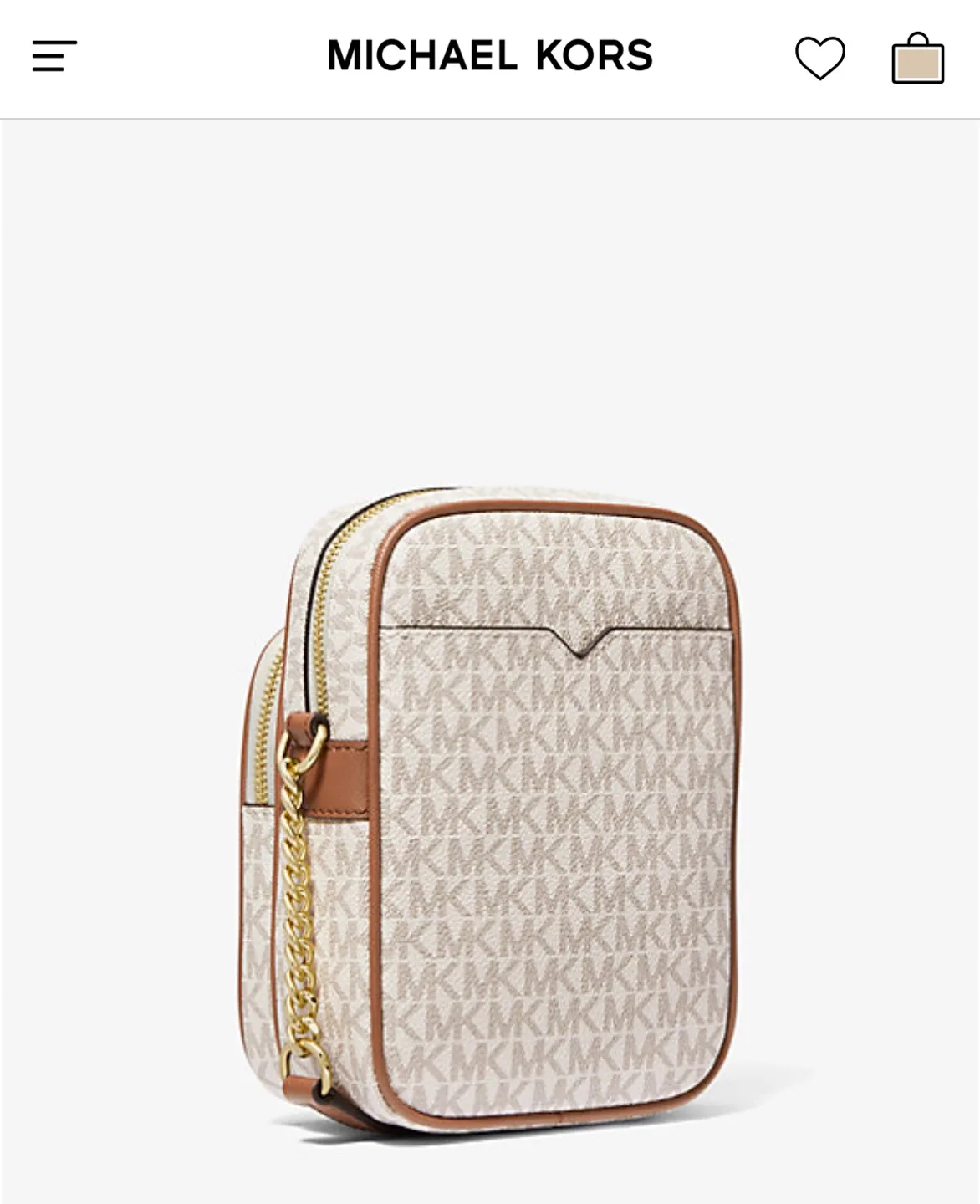 BNWT Michael Kors Jet Set Travel Medium Logo Crossbody Bag image indicator(4)