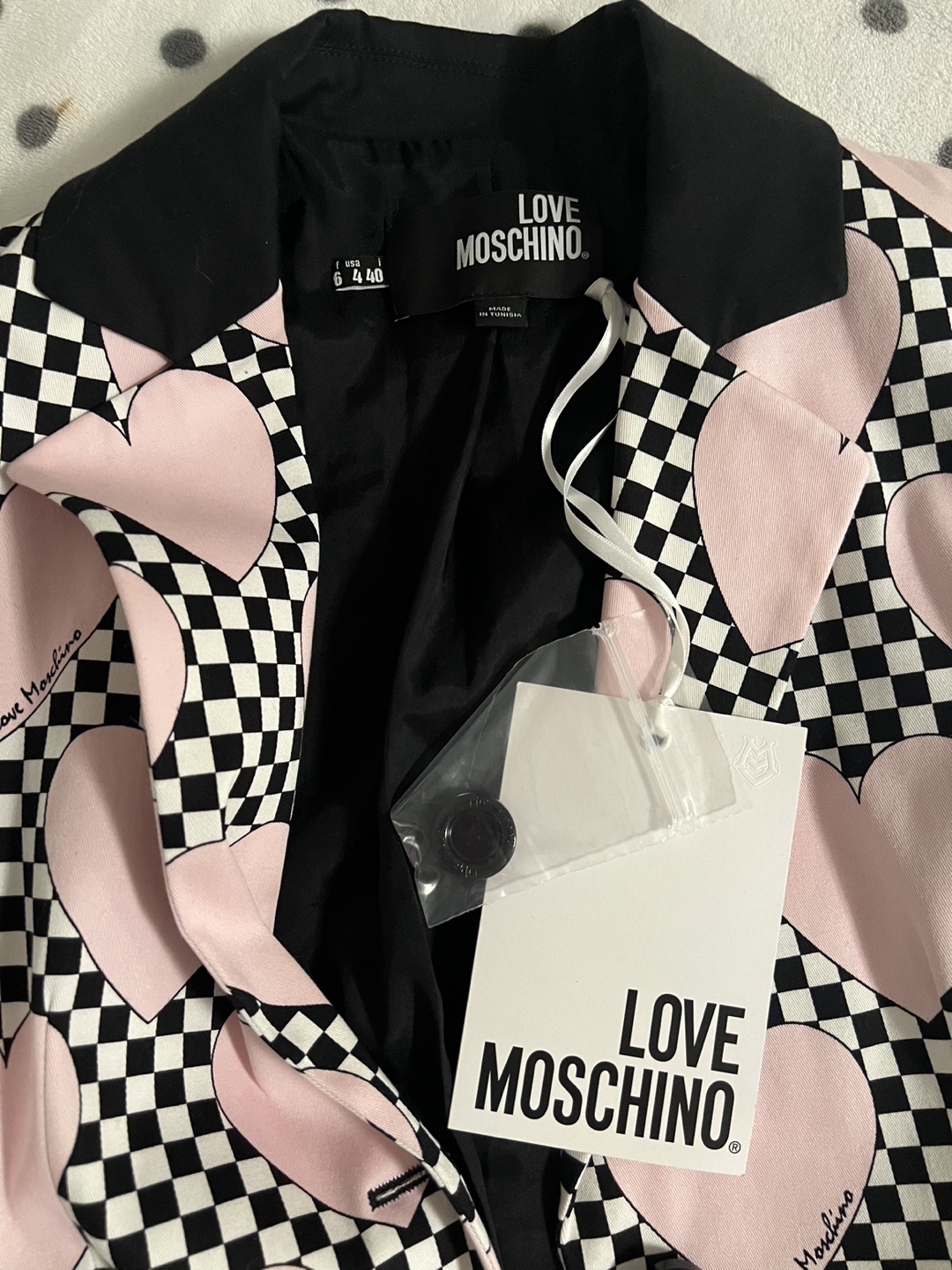 Love Moschino Checkered Heart Blazer - photo 2