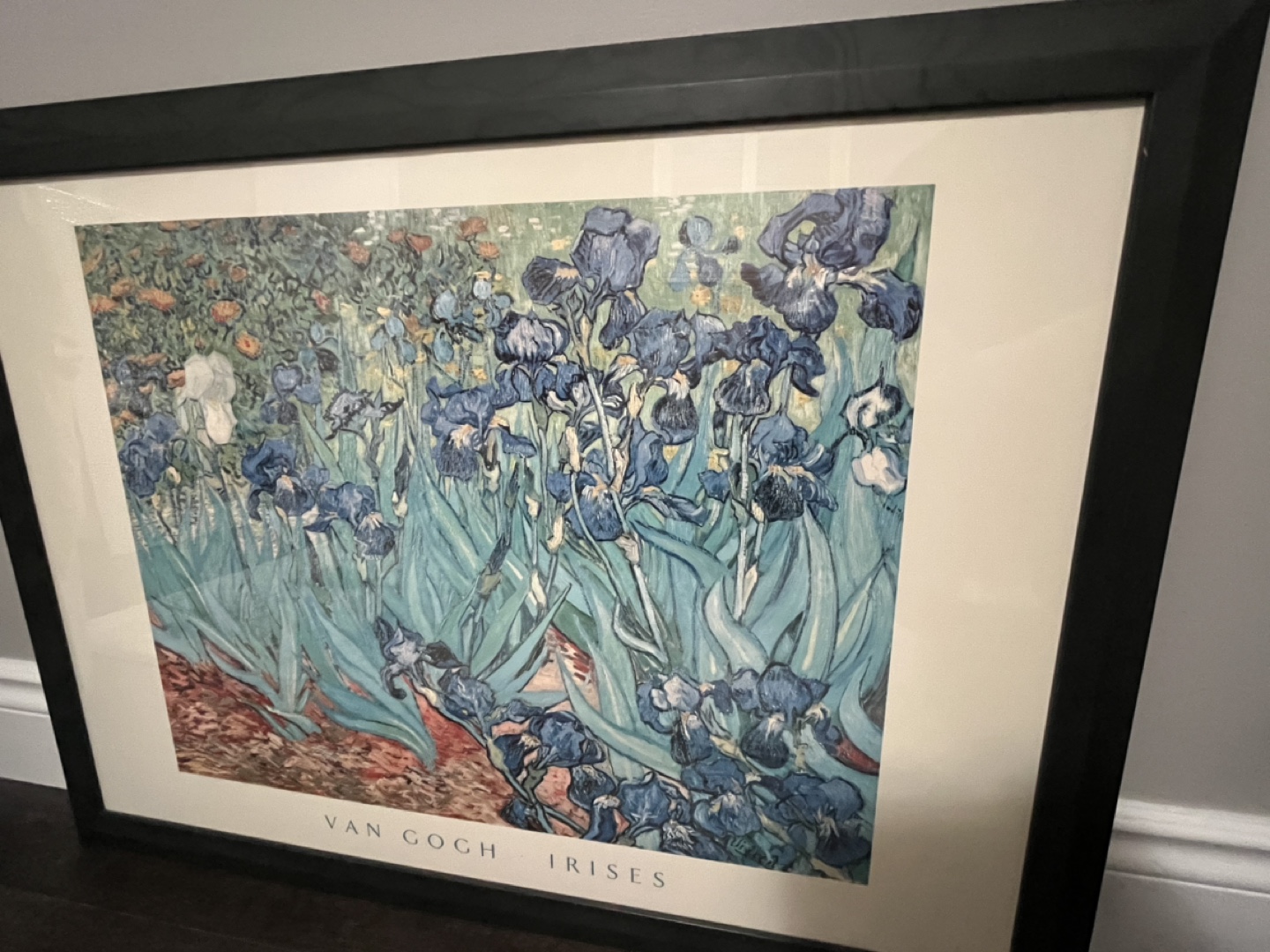 Framed Van Gogh Irises Print - photo 3