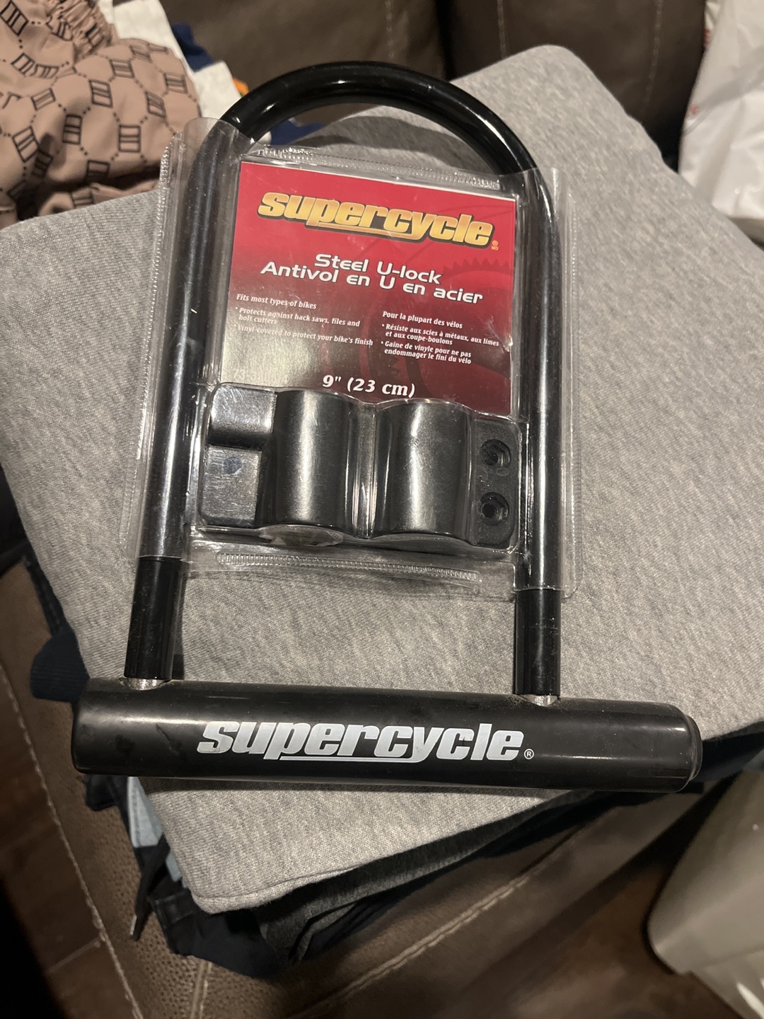 Supercycle 9 inch Steel U-Lock