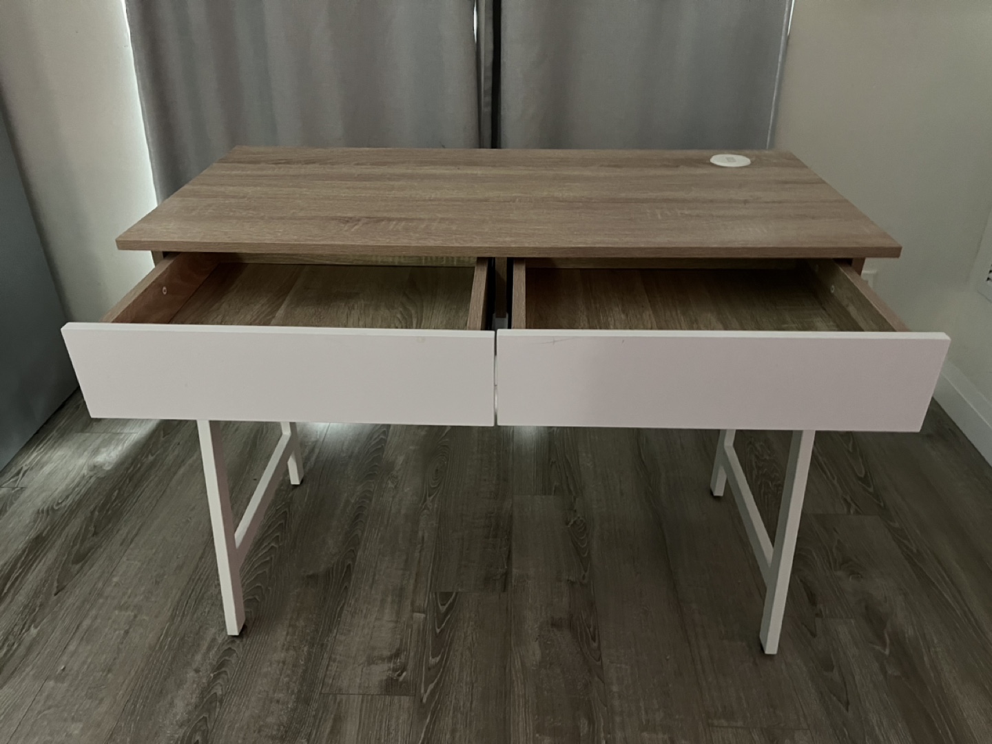White and Wood Desk - photo 2