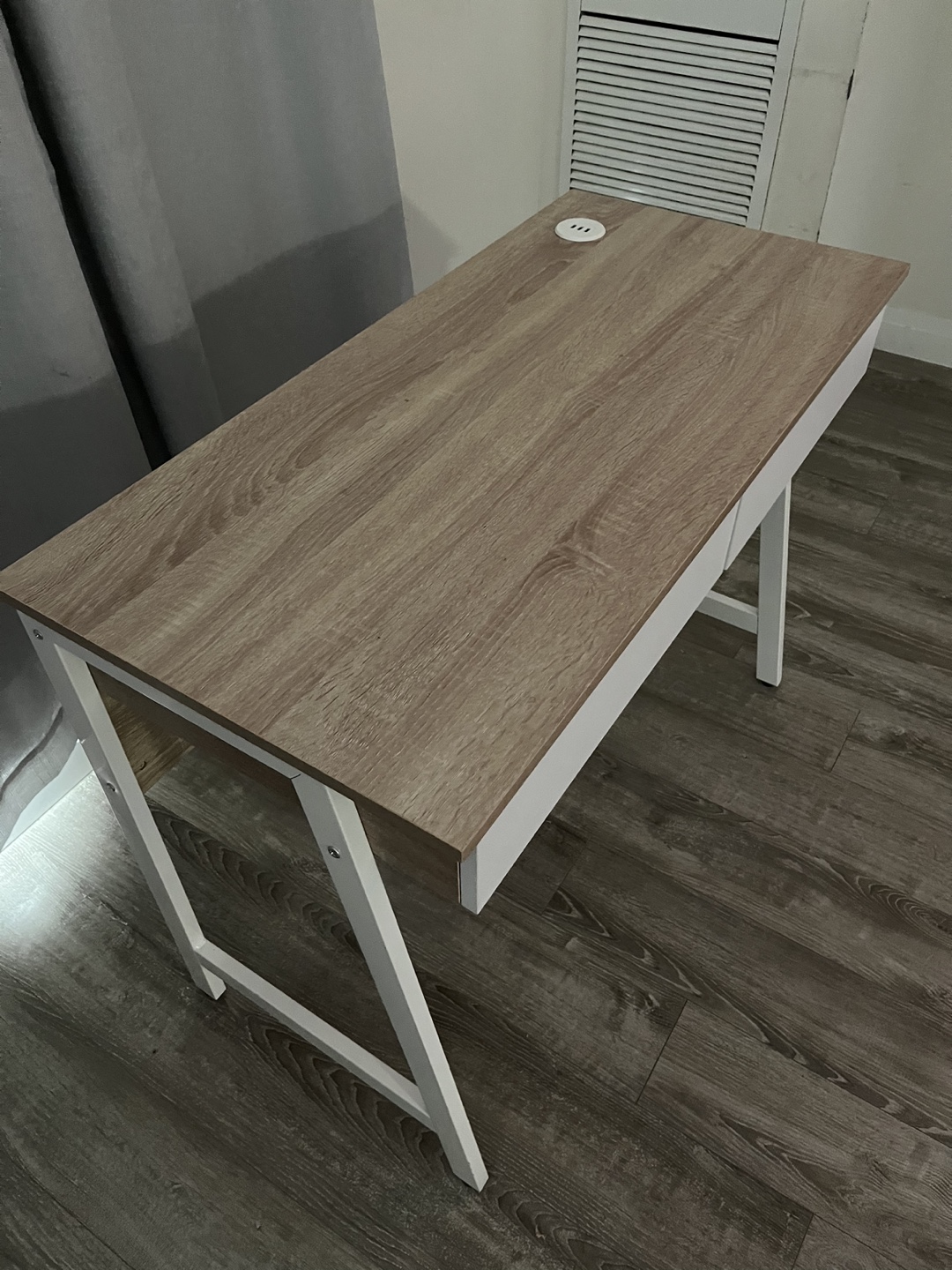 White and Wood Desk