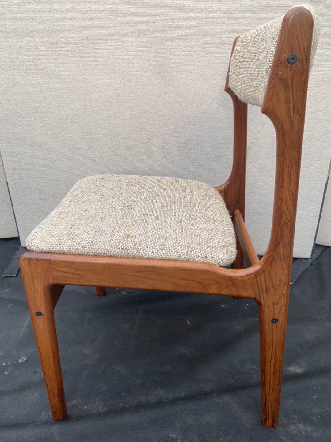 Set of Two Mid Century Modern Teak Dining Chairs - photo 5